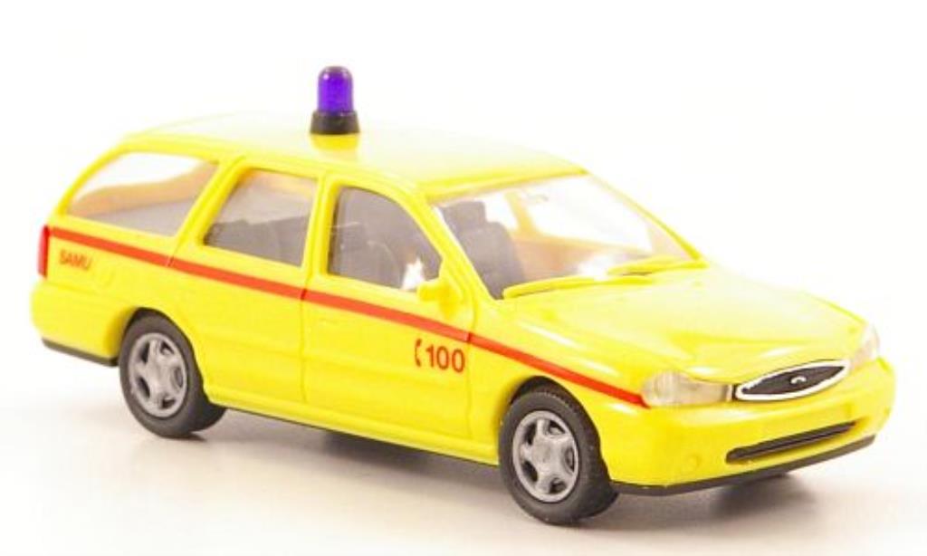Ford Mondeo 1/87 Rietze MkII Turnier SAMU (SM-B) - Notarzt modellino in miniatura