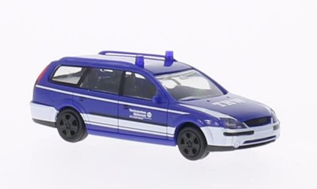 Ford Mondeo 1/87 Rietze MKIII Turnier THW Lubeck modellino in miniatura
