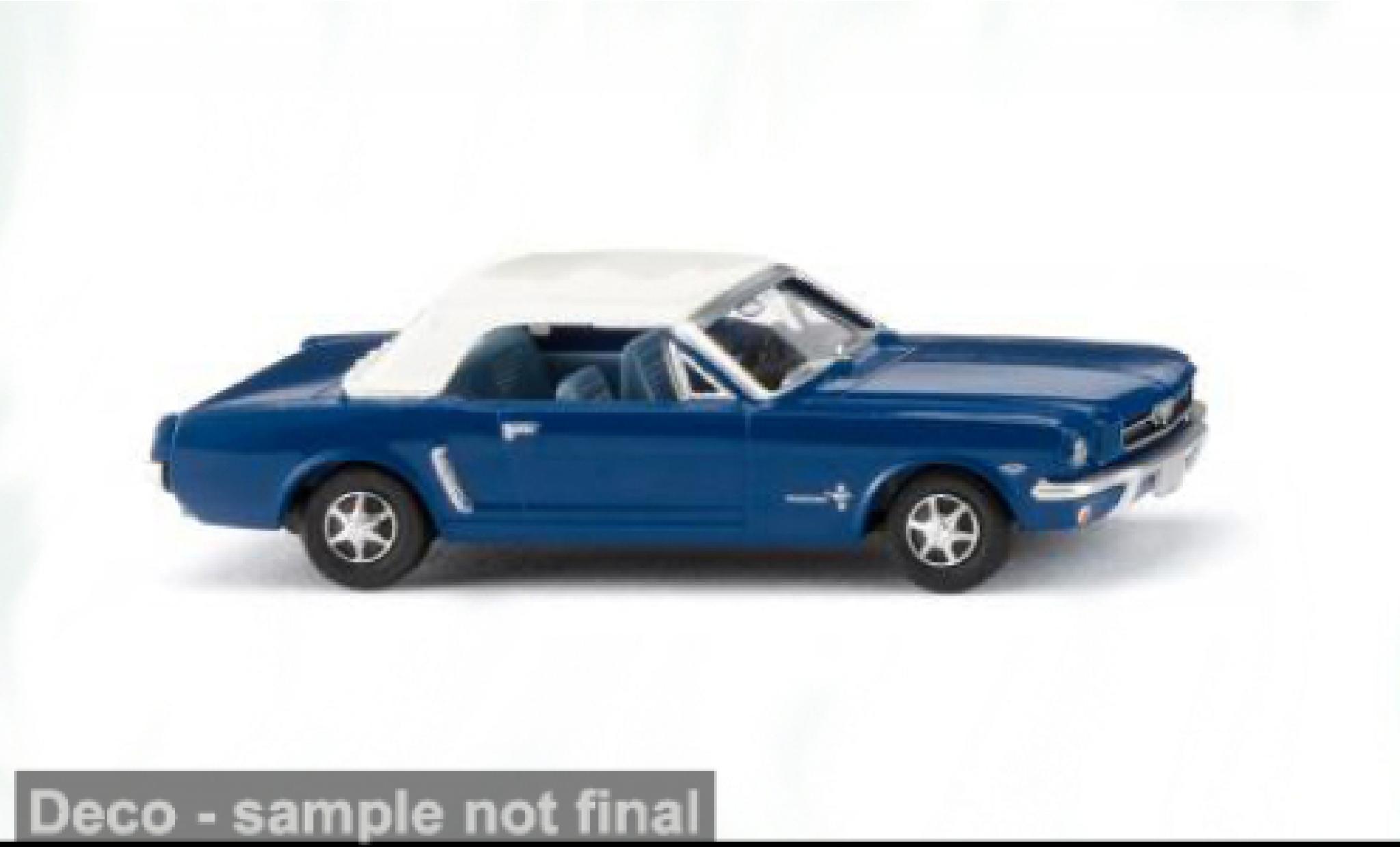 Ford Mustang 1/87 Wiking Cabriolet blau/weiss 1964 1:87 modellini auto