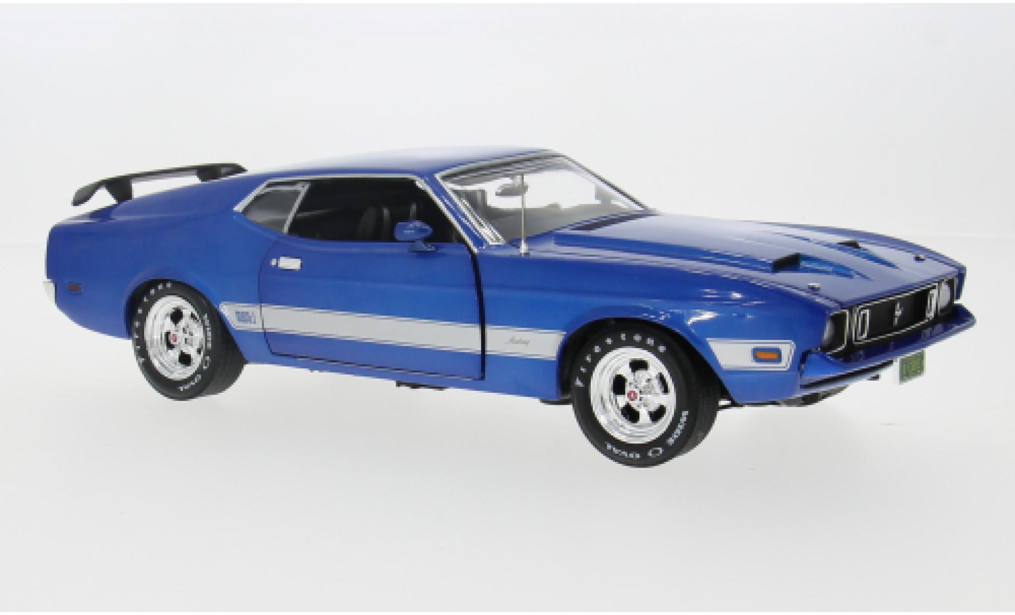 Ford Mustang 1/18 Auto World Mach 1 bla 1:18 modellino in miniatura