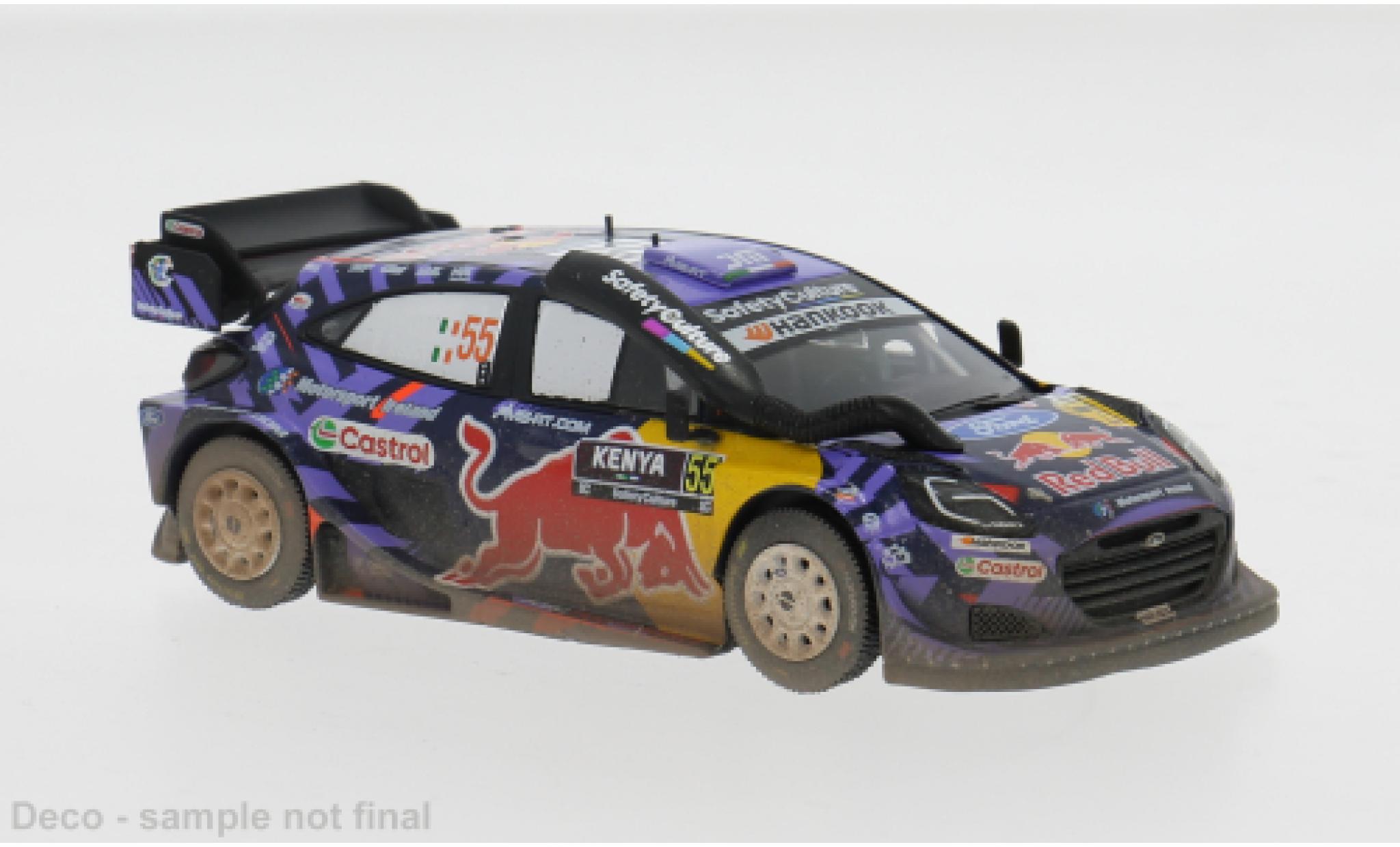 Ford Puma 1/43 IXO Rally1 Safari Rallye Kenia 2025 #55 J.McErLean/E.Treacy 1:43 modellino in miniatura
