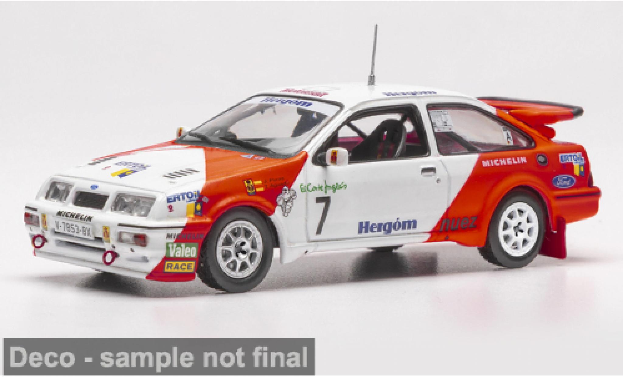 Ford Sierra 1/43 IXO RS Cosworth Rally El Corte Ingles 1989 #7 J.Puras/T.Aguado 1:43 modellini auto