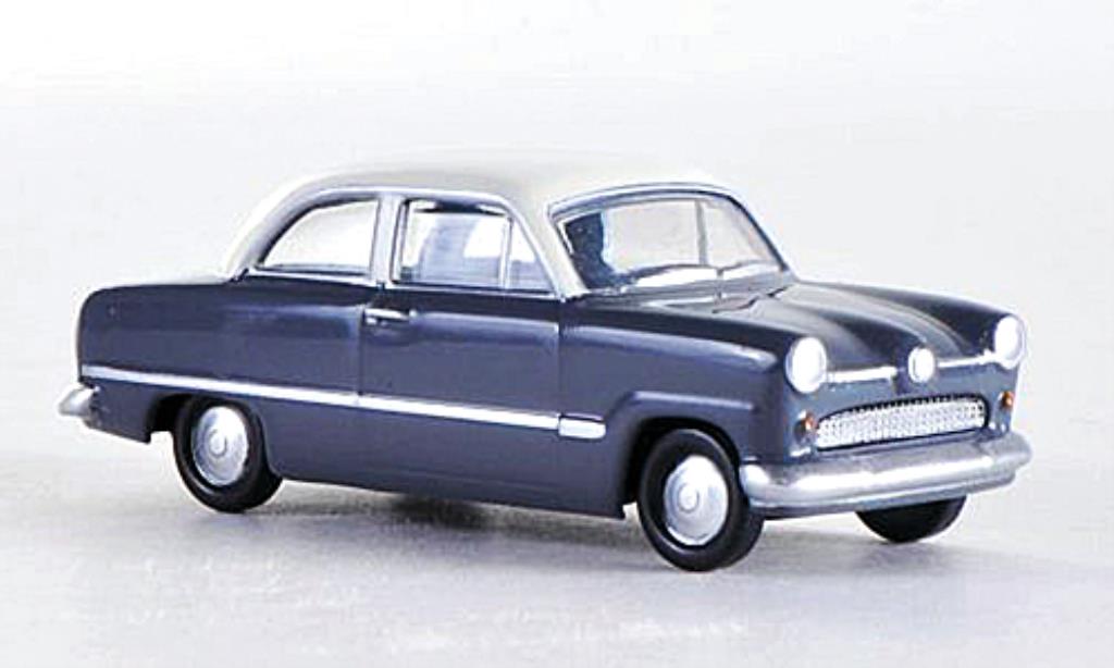 Ford Taunus 1/87 Herpa 12M grigio/bianco modellino in miniatura