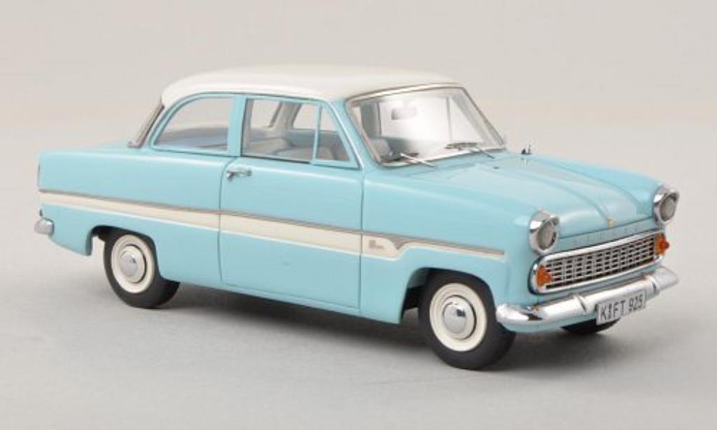 Ford Taunus 1/43 Neo 12M Limousine blu/bianco 1959 modellino in miniatura