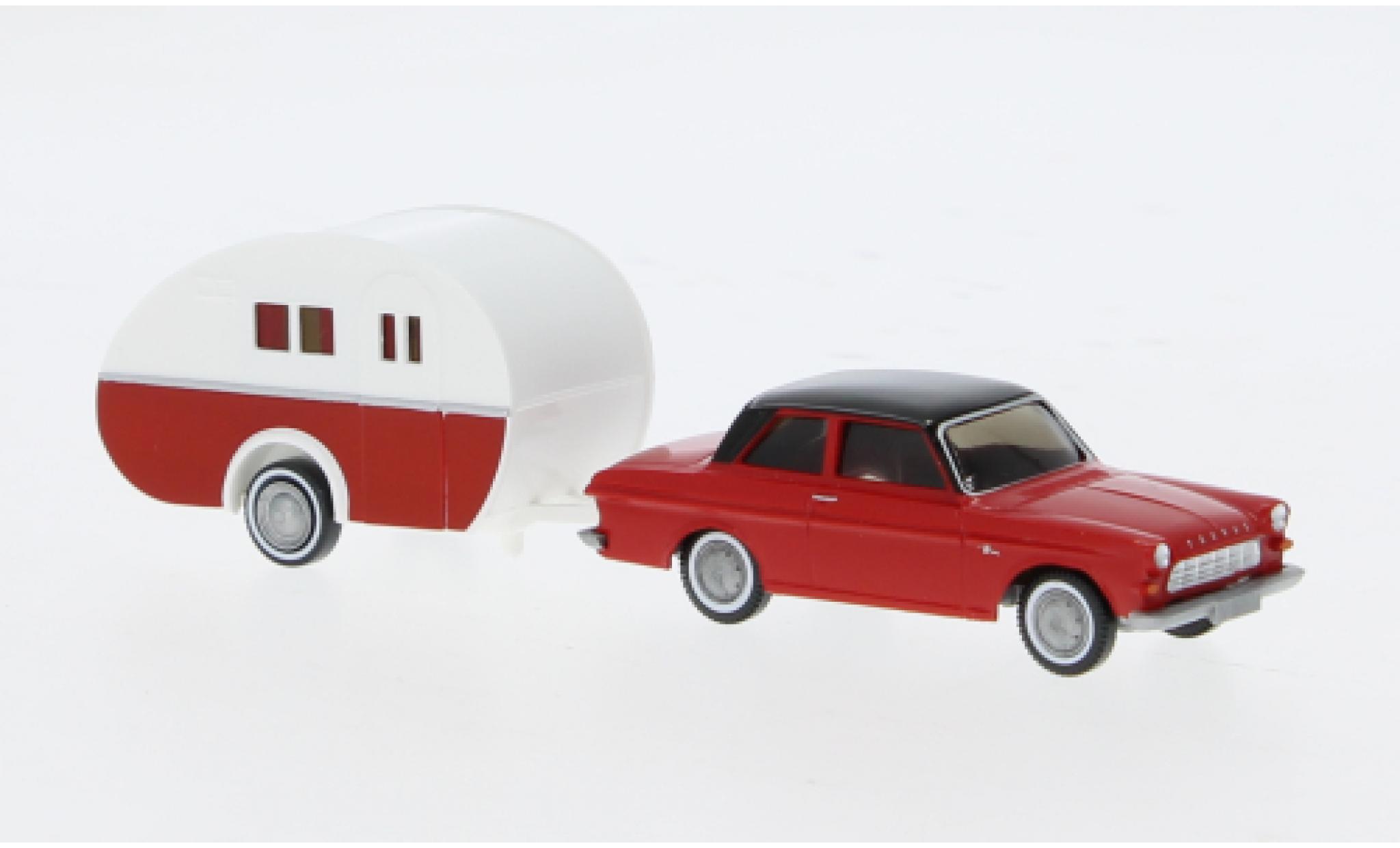 Ford Taunus 1/87 Wiking 12M rot modellino in miniatura