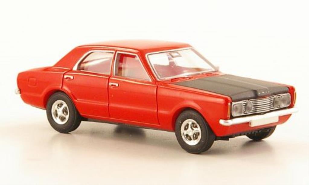 Ford Taunus 1/87 Brekina GT Sport rosso/nero modellino in miniatura