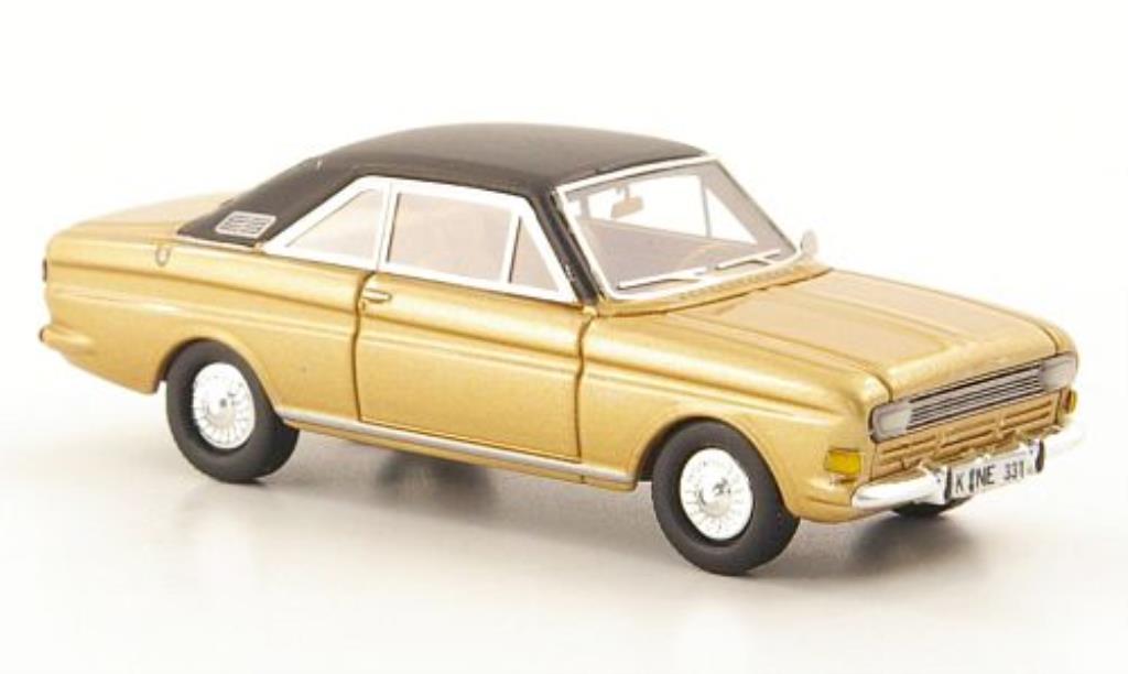 Ford Taunus 1/87 Neo P6 15M Coupe gold/nero 1968 modellino in miniatura