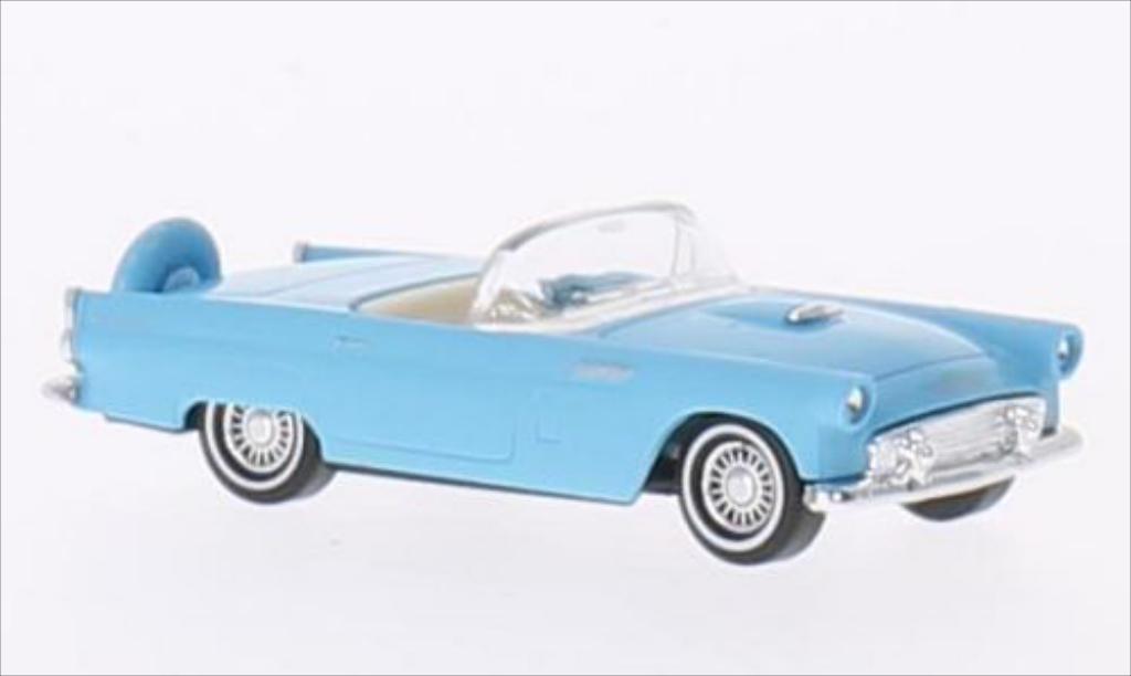 Ford Thunderbird 1/87 Busch Convertibile blu 1956 modellino in miniatura