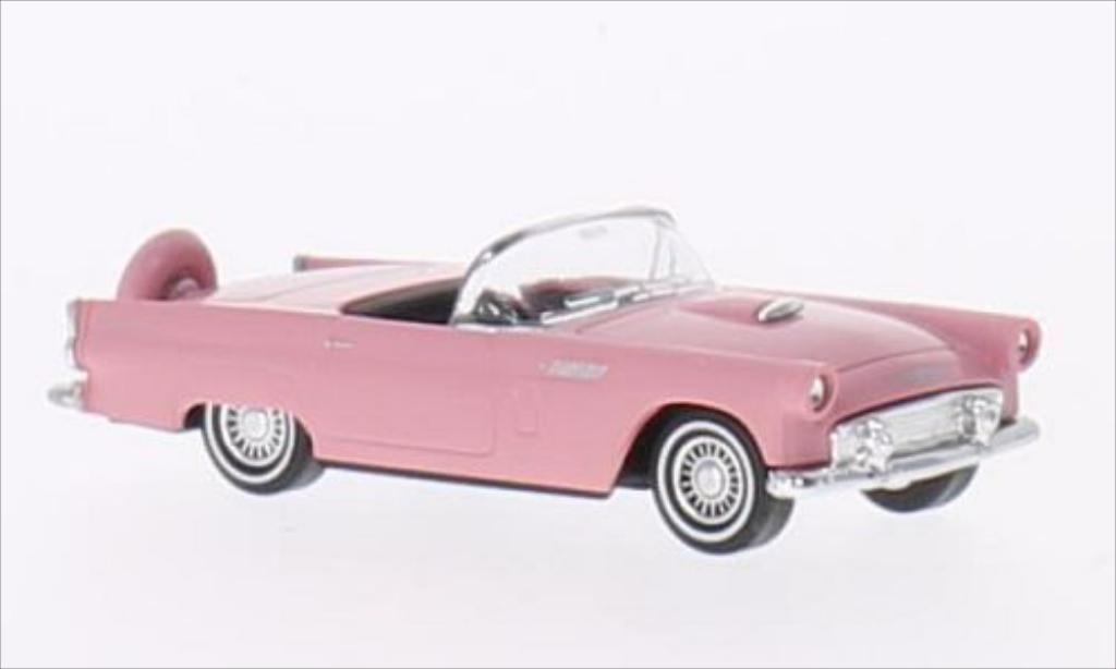 Ford Thunderbird 1/87 Busch Convertibile rosa 1956 modellino in miniatura