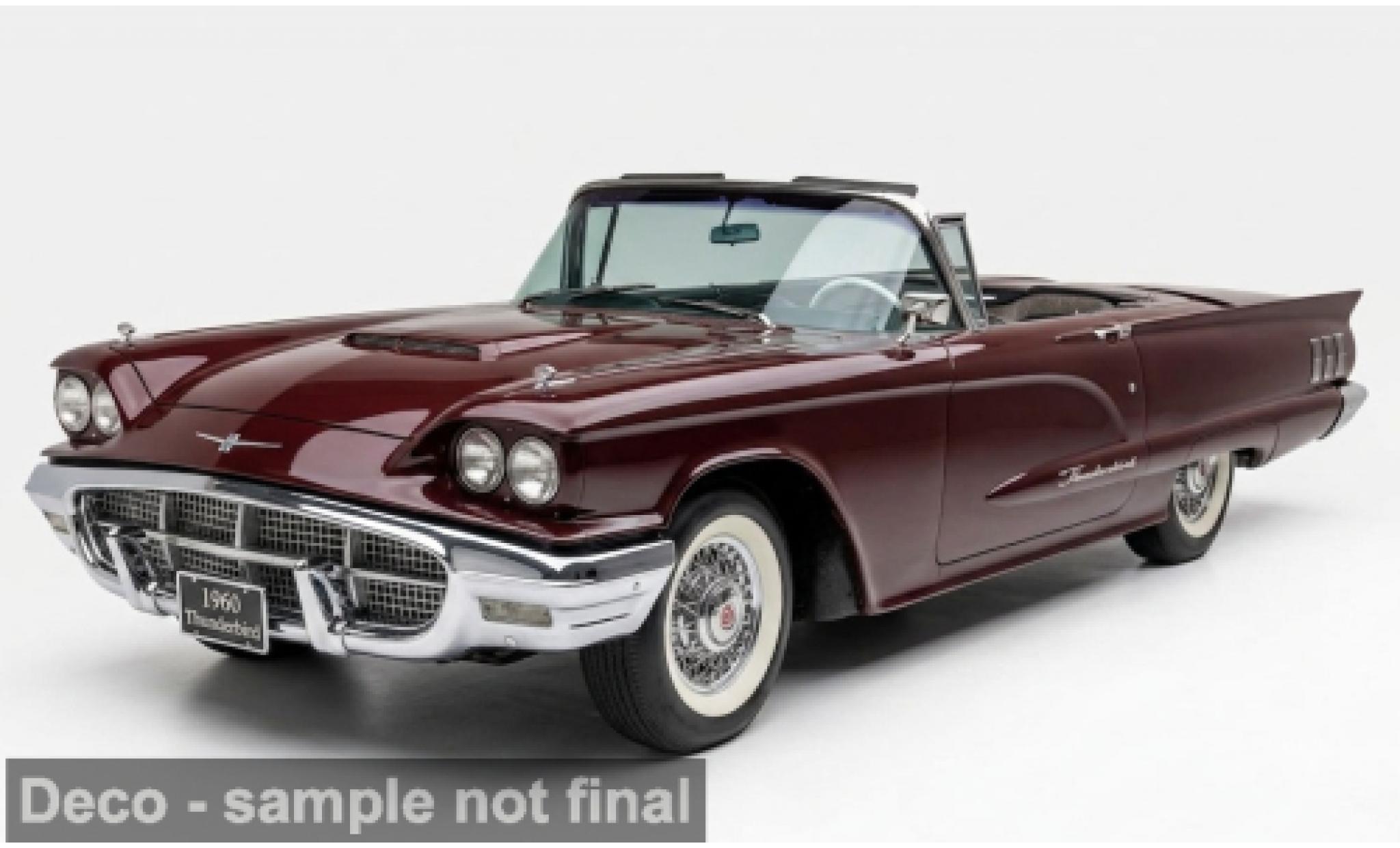 Ford Thunderbird 1/18 Sun Star rot 1960 1:18 modellini auto