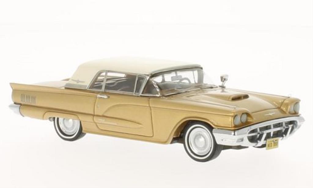 Ford Thunderbird 1/43 Neo Hardtop gold/bianco 1960 modellino in miniatura