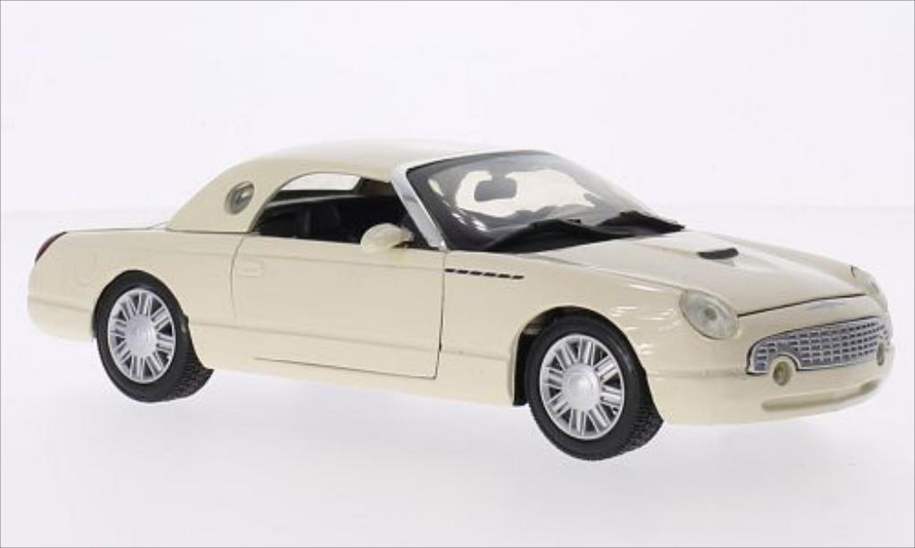 Ford Thunderbird 1/24 Motormax Hardtop beige 2002 modellino in miniatura