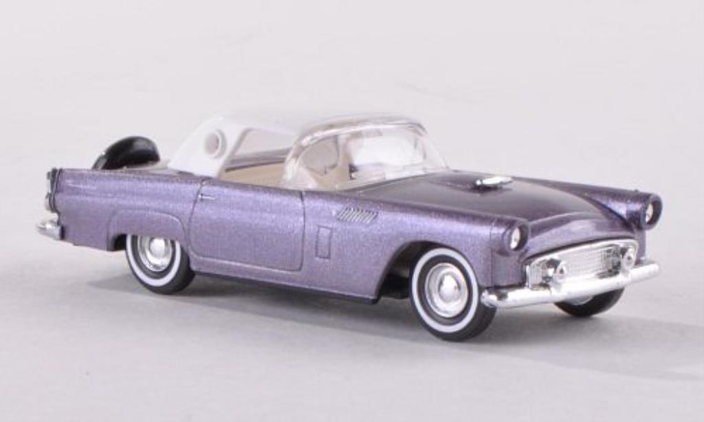 Ford Thunderbird 1/87 Busch Hardtop grigio-lila 1956 modellino in miniatura