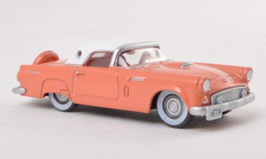 Ford Thunderbird 1/87 Oxford Hardtop pink/bianco 1956 modellino in miniatura