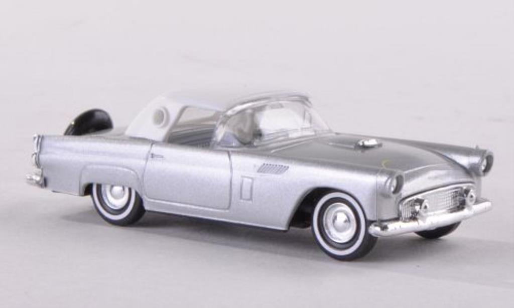 Ford Thunderbird 1/87 Busch Hardtop grigio/bianco 1956 modellino in miniatura