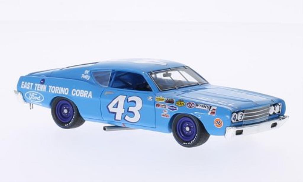 Ford Torino 1/43 Spark Cobra No.43 Motor Trend 500 1969 modellino in miniatura