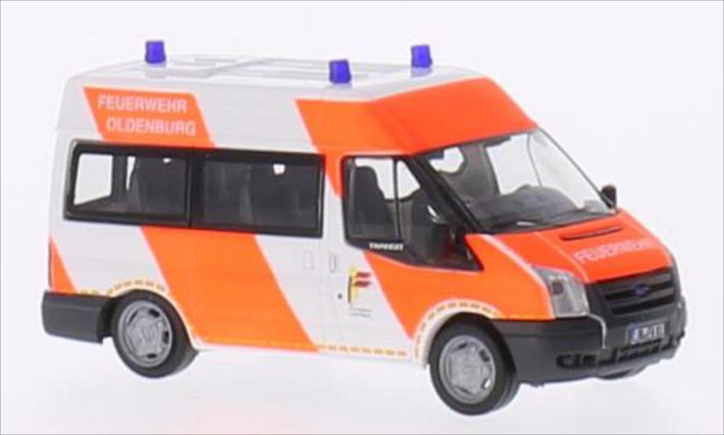 Ford Transit 1/87 Rietze 06 Bus Feuerwehr Oldenburg modellino in miniatura