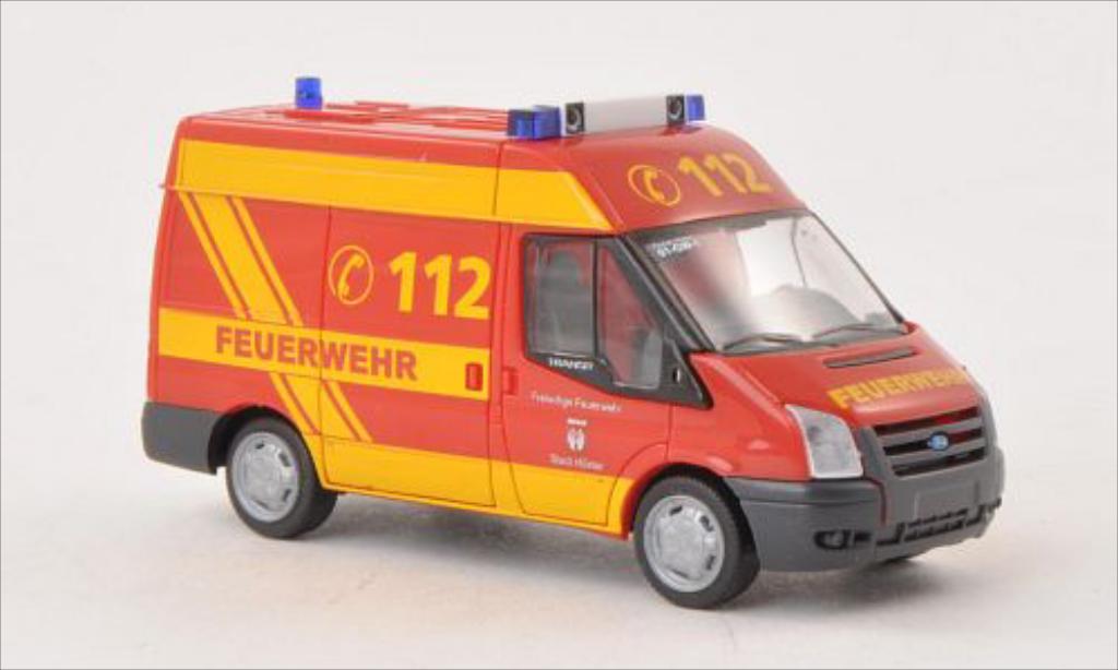 Ford Transit 1/87 Rietze Feuerwehr Hoxter 2006 modellino in miniatura
