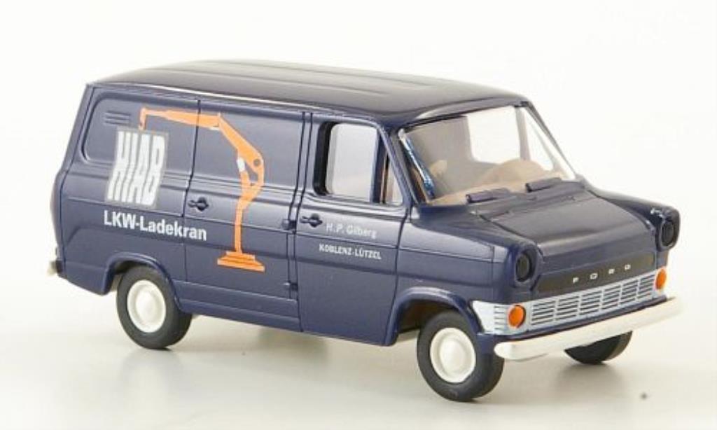 Ford Transit 1/87 Brekina IIa Kasten Hiab modellino in miniatura