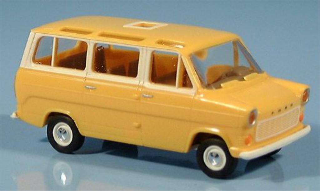 Ford Transit 1/87 Brekina IIb Panoramabus giallo 1970 modellino in miniatura