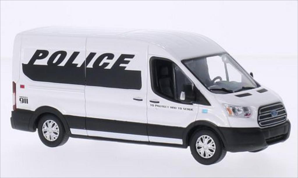 Ford Transit 1/43 Greenlight Kasten (v363) bianco/nero 2015 modellino in miniatura