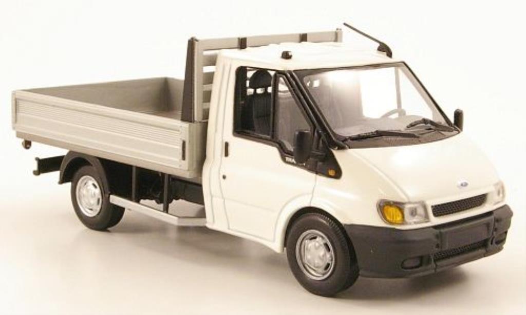 Ford Transit 1/43 Minichamps Pritsche bianco 2000 modellino in miniatura