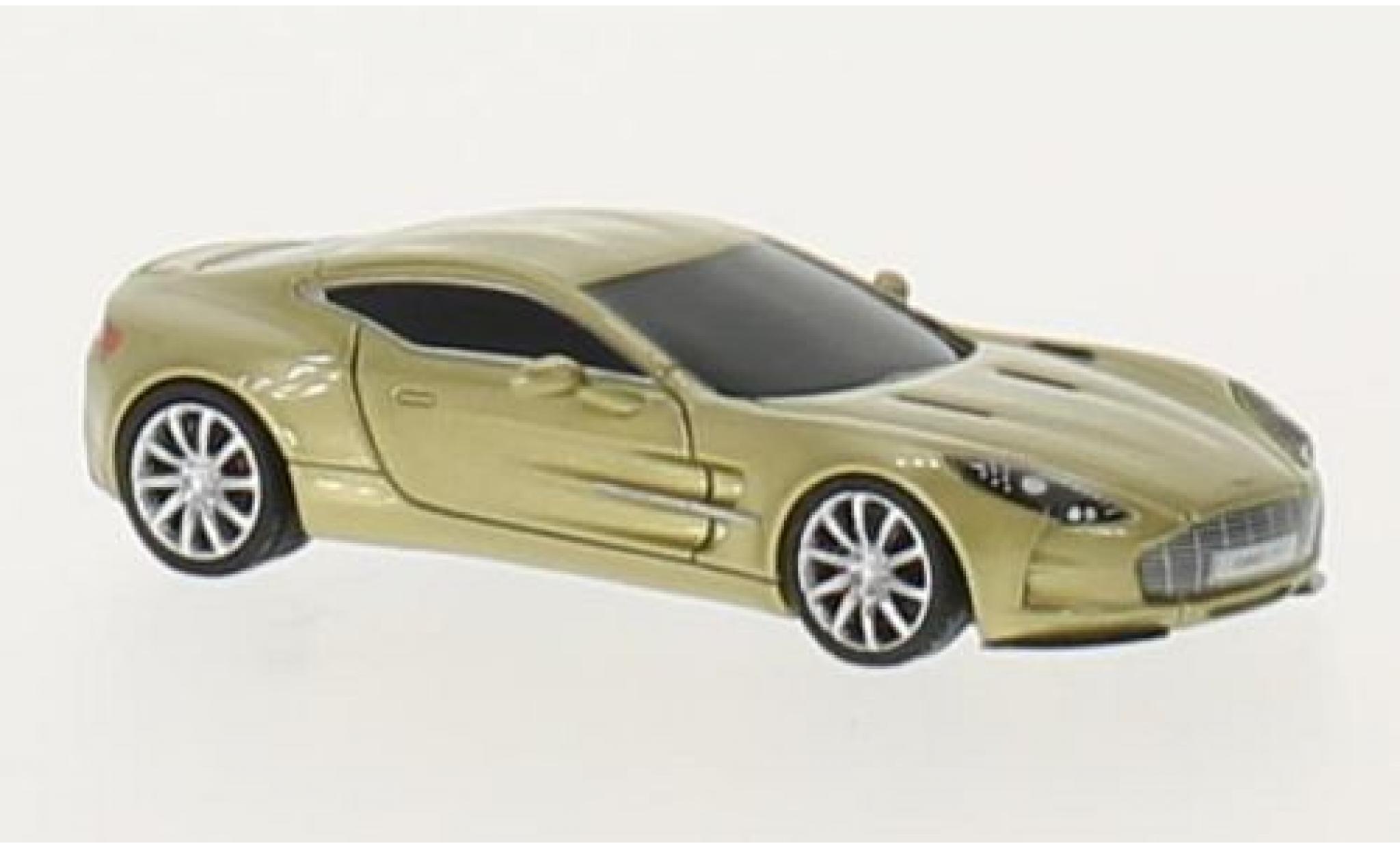 Aston Martin One 1/87 FrontiArt -77 metallico beige modellino in miniatura