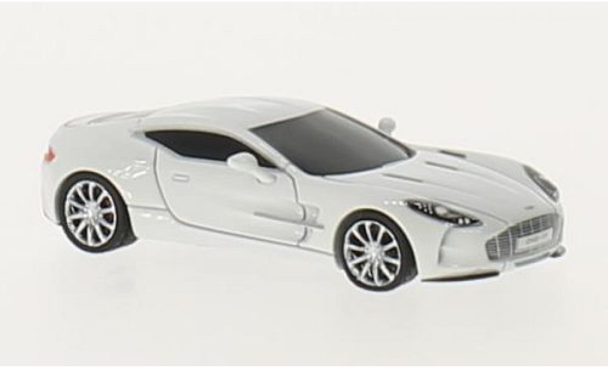Aston Martin One 1/87 FrontiArt -77 bianco modellino in miniatura