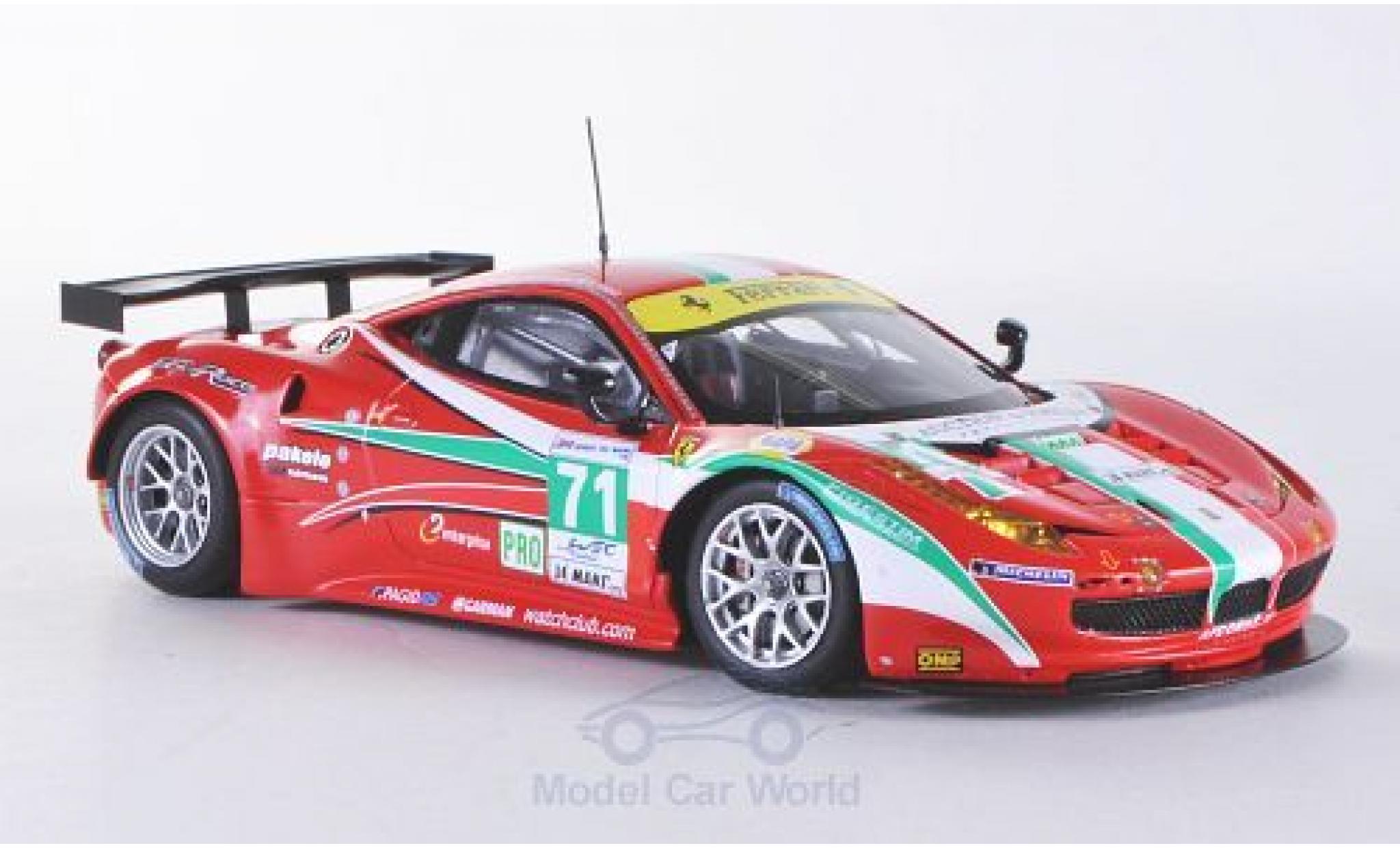 Ferrari 458 Italia GT2 1/43 Fujimi Italia GT2 No.71 AF Corse 24h Le Mans 2012 modellino in miniatura