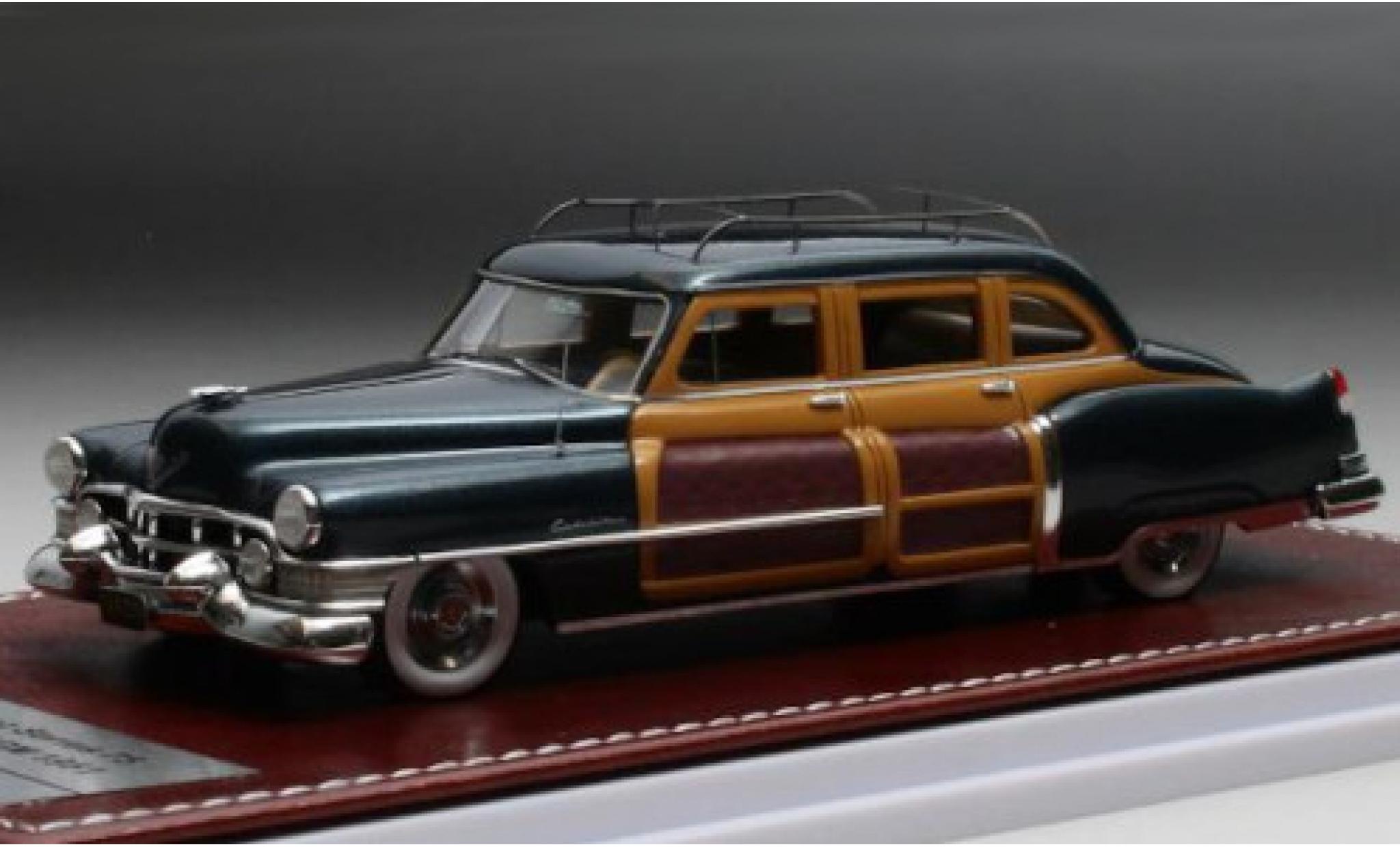 Cadillac Series 75 1/43 GIM   Great Iconic Models Schwartz metallico verde/Holzoptik 1951 MGM modellino in miniatura