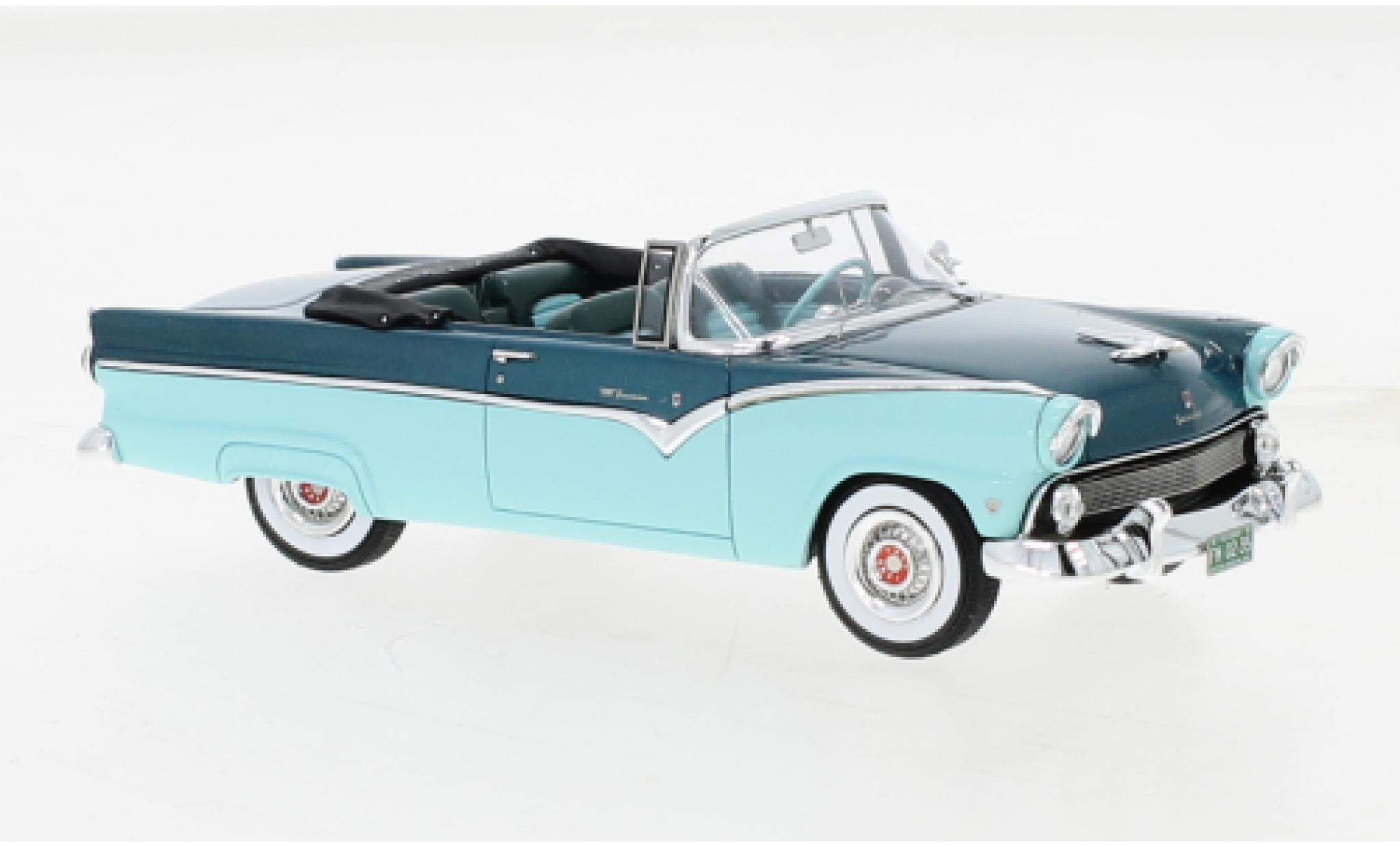 Ford Fairlane 1/43 GIM   Great Iconic Models Sunliner metallise verde/turchese 1955 modellino in miniatura