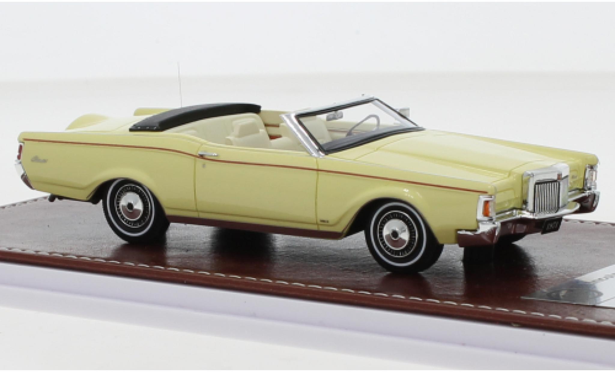 Lincoln Mark 1/43 GIM   Great Iconic Models III Convertibile giallo 1971 modellino in miniatura