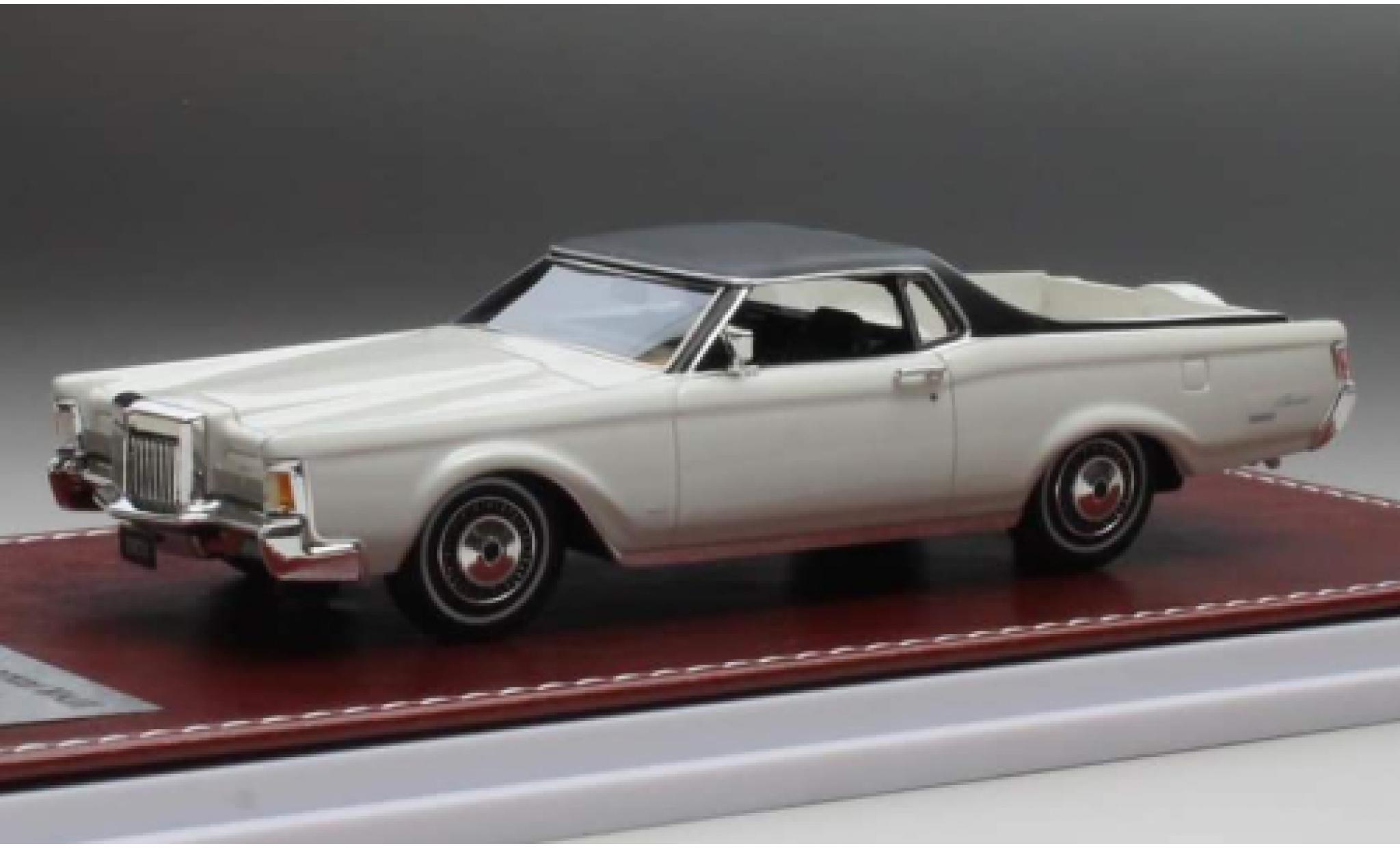 Lincoln Continental 1/43 GIM   Great Iconic Models Mark III Farm and Ranch Special bianco/nero 1971 modellino in miniatura