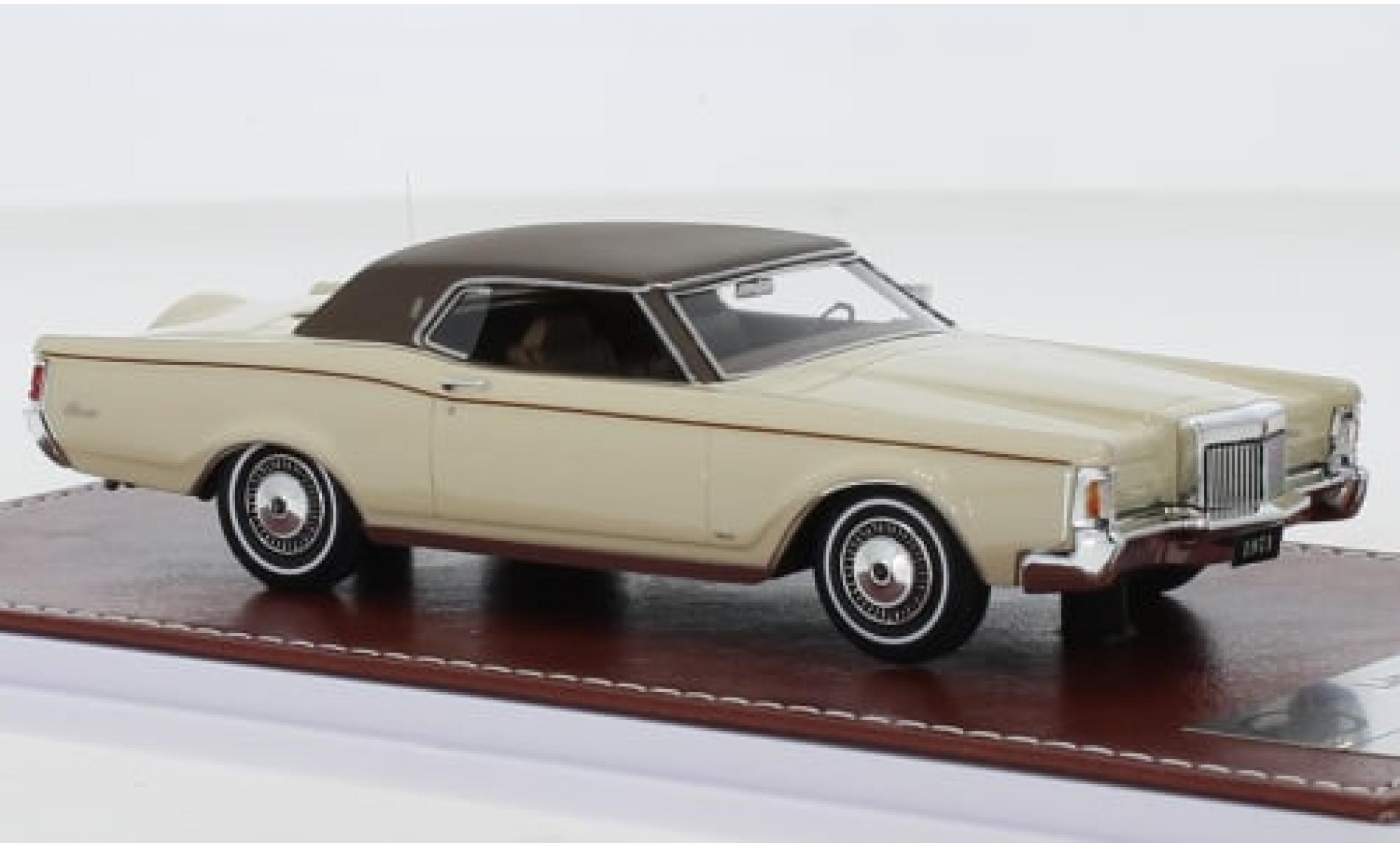 Lincoln Mark 1/43 GIM   Great Iconic Models III beige/braun 1971 1:43 modellino in miniatura