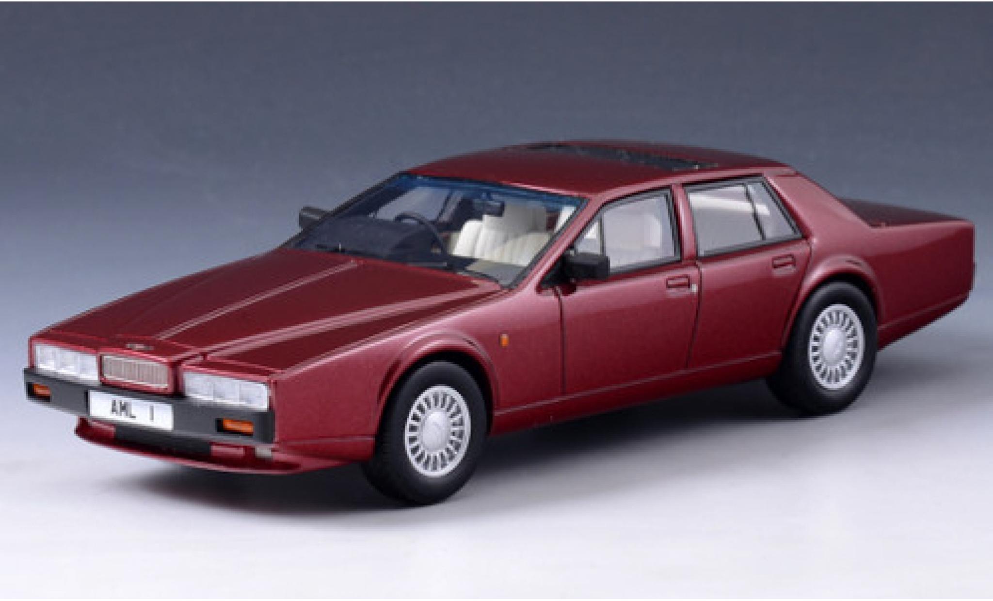 Aston Martin Lagonda 1/43 GLM Series IV metallico rosso RHD 1986 modellino in miniatura