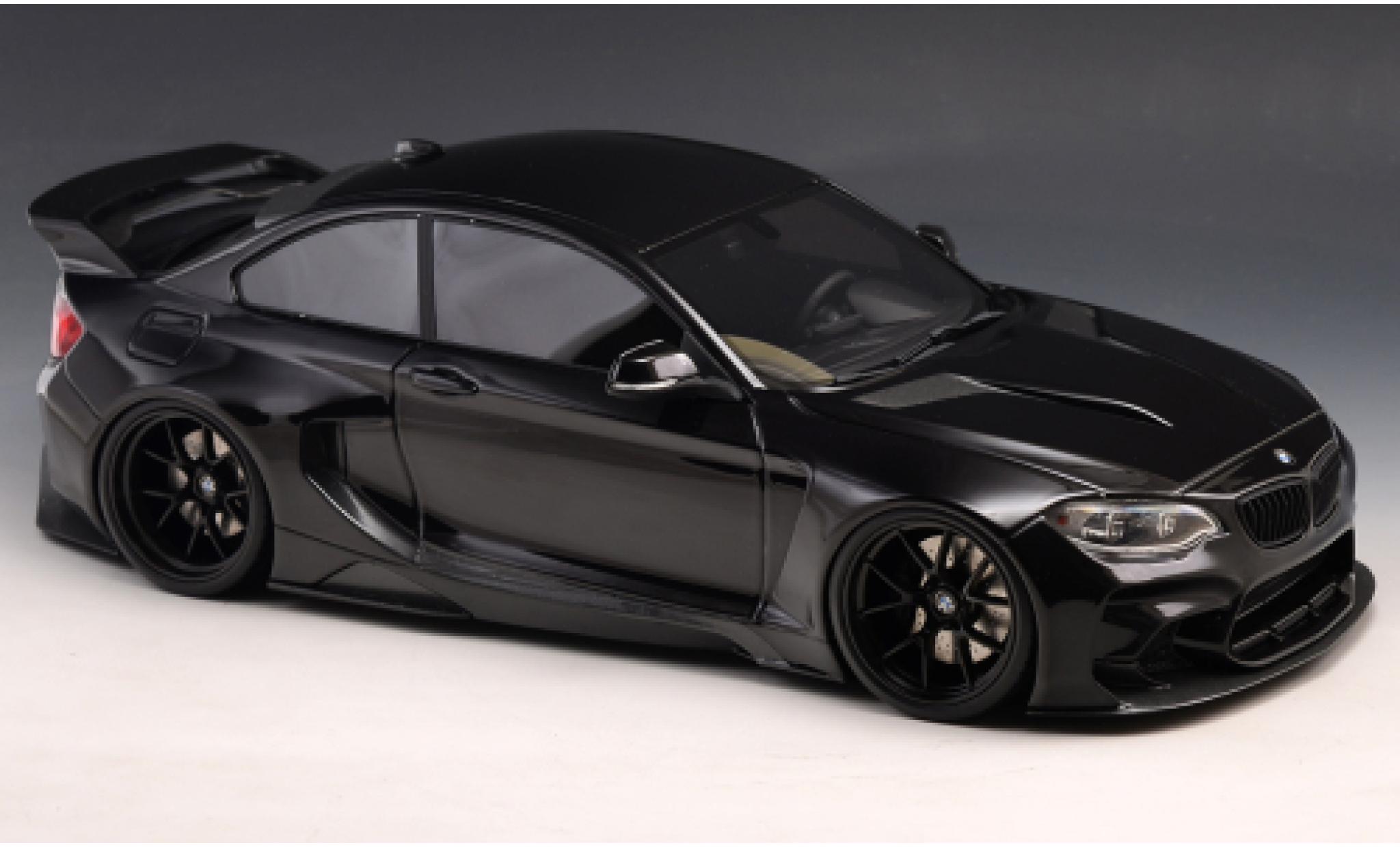 Bmw M235 1/18 GLM i (F22) DarwinPRO MTC Black Sails Widebody nero 2015 modellino in miniatura