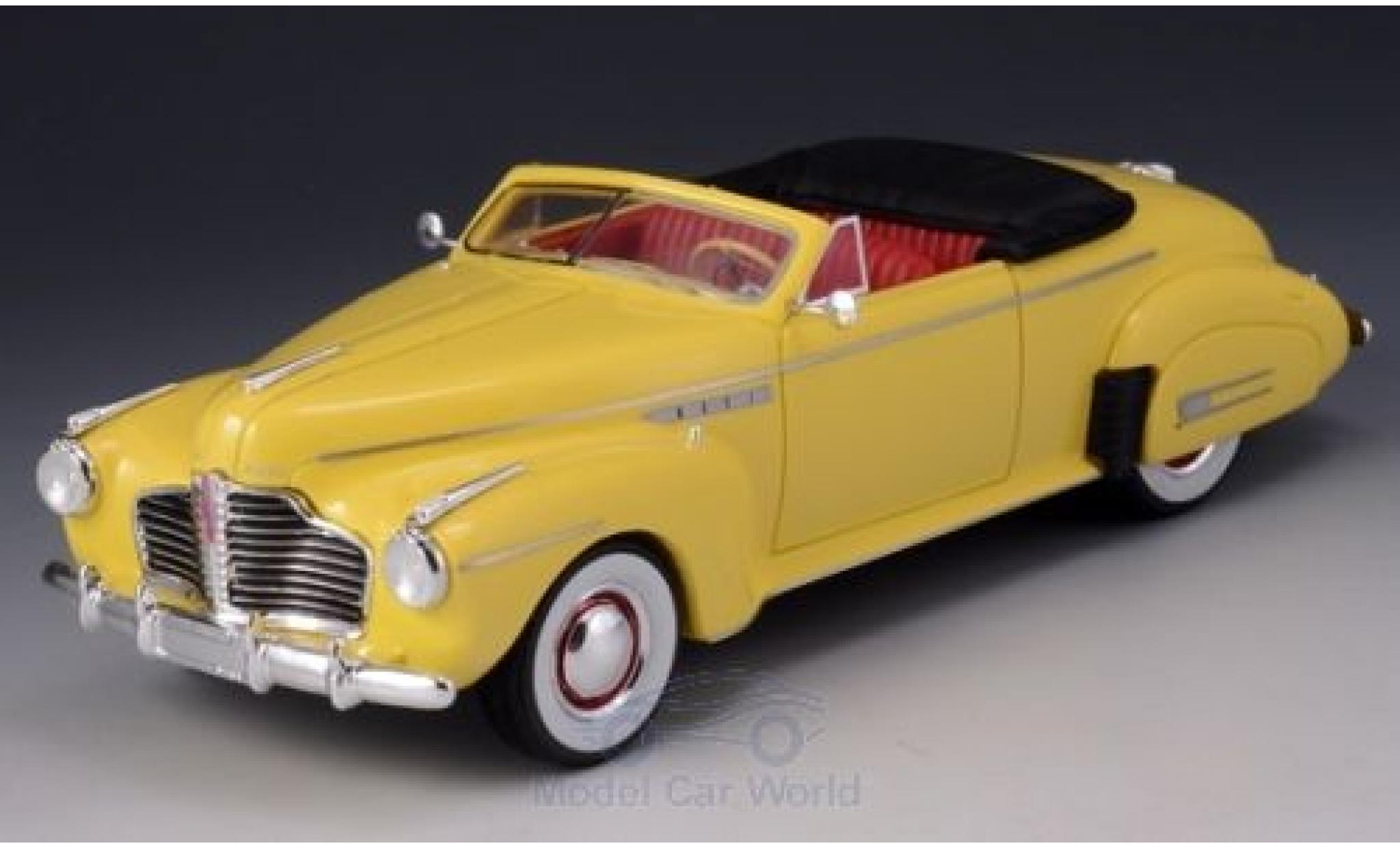 Buick Roadmaster 1/43 GLM Convertibile 76C giallo 1941 modellino in miniatura