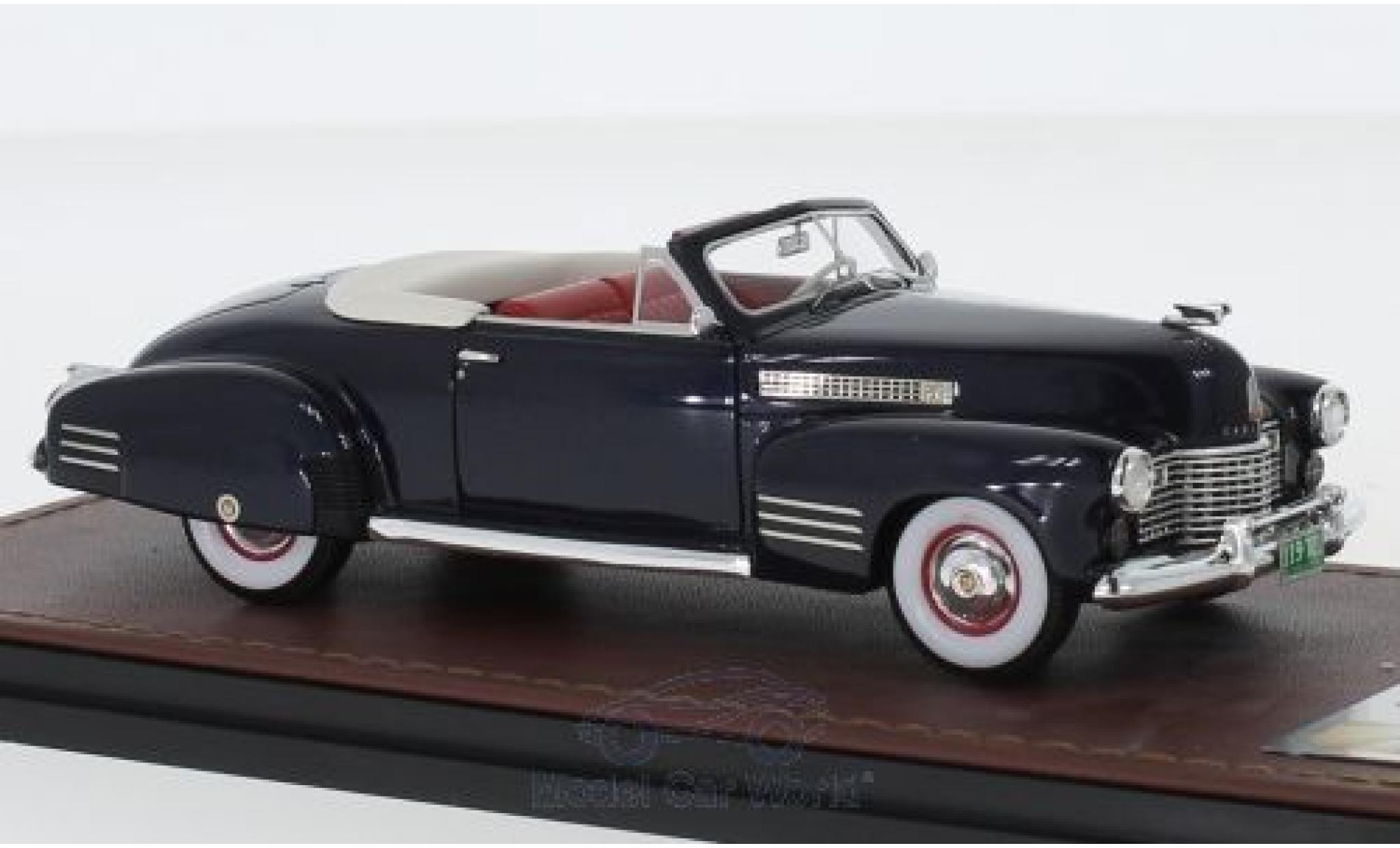Cadillac Series 62 1/43 GLM Convertibile Coupe metallico blu 1941 modellino in miniatura