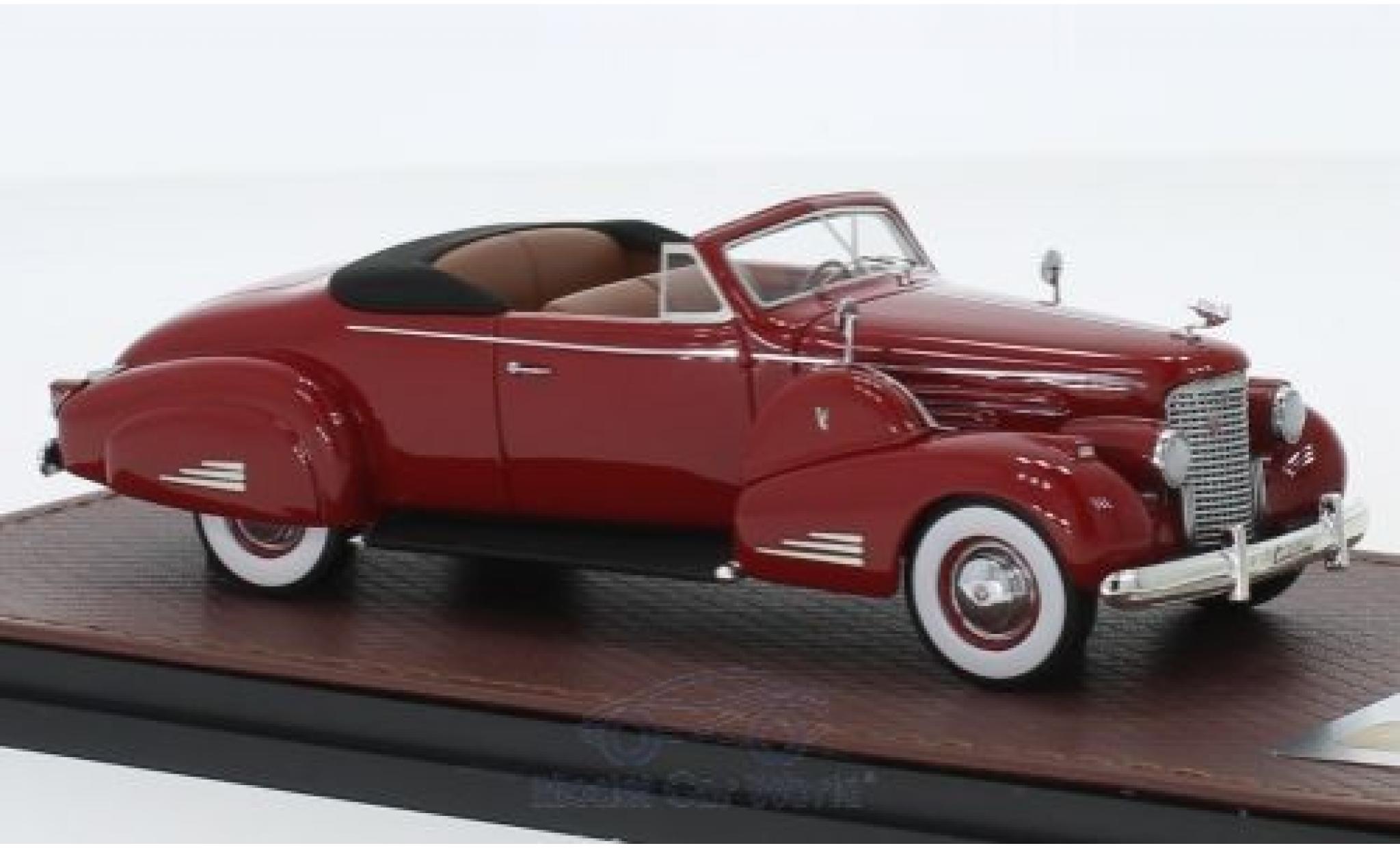 Cadillac V16 1/43 GLM Convertibile Coupe rosso 1938 modellino in miniatura