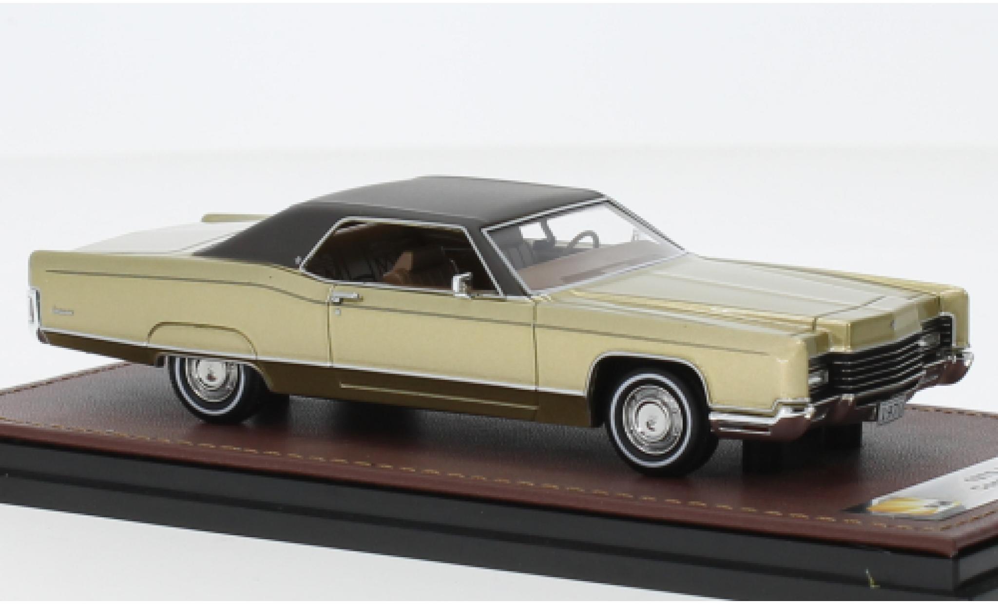 Lincoln Continental 1/43 GLM Coupe metallise beige/brun 1970 modellino in miniatura
