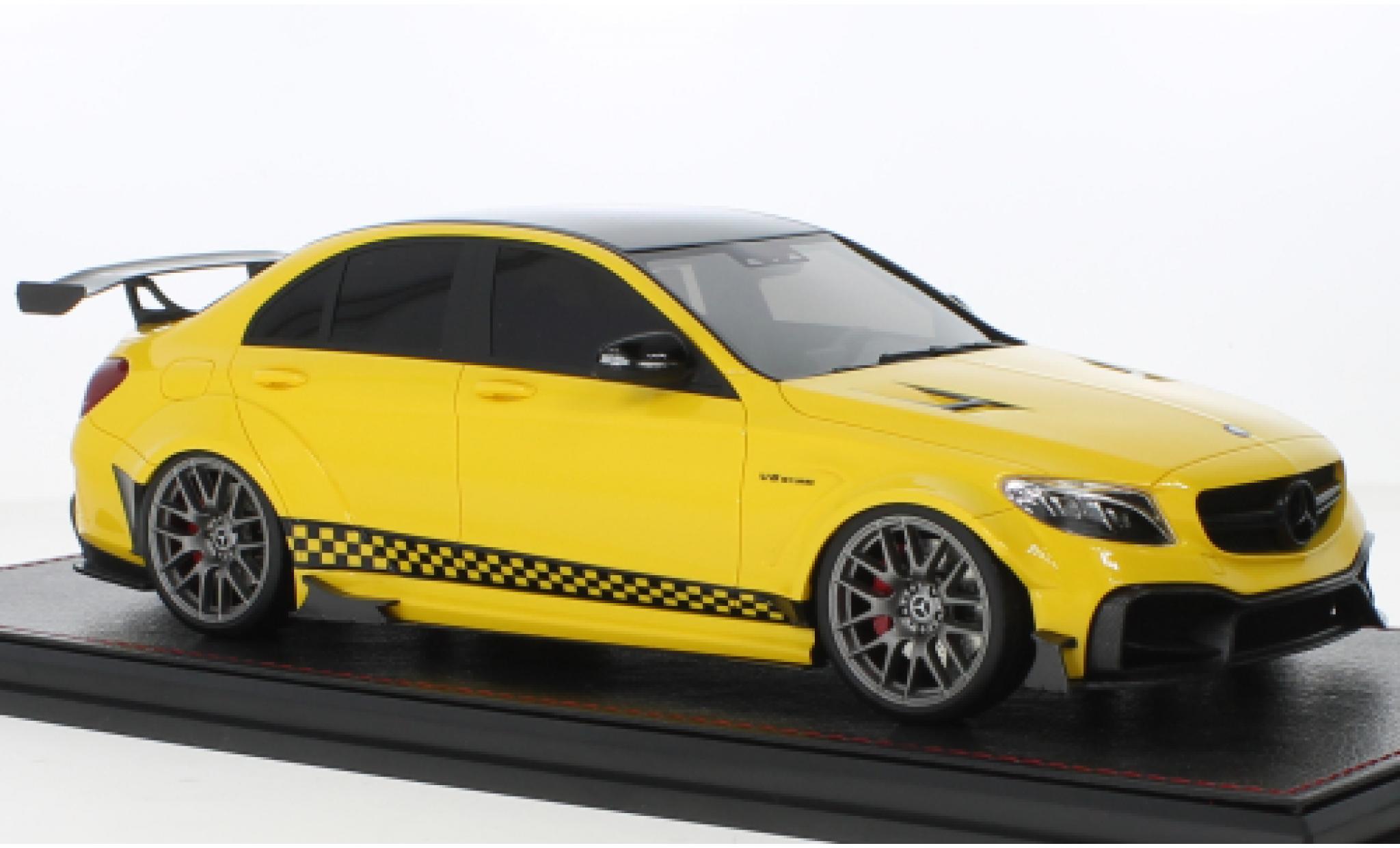 Mercedes Classe C 1/18 GLM AMG C 63S DarwinPRO Widebody giallo modellino in miniatura