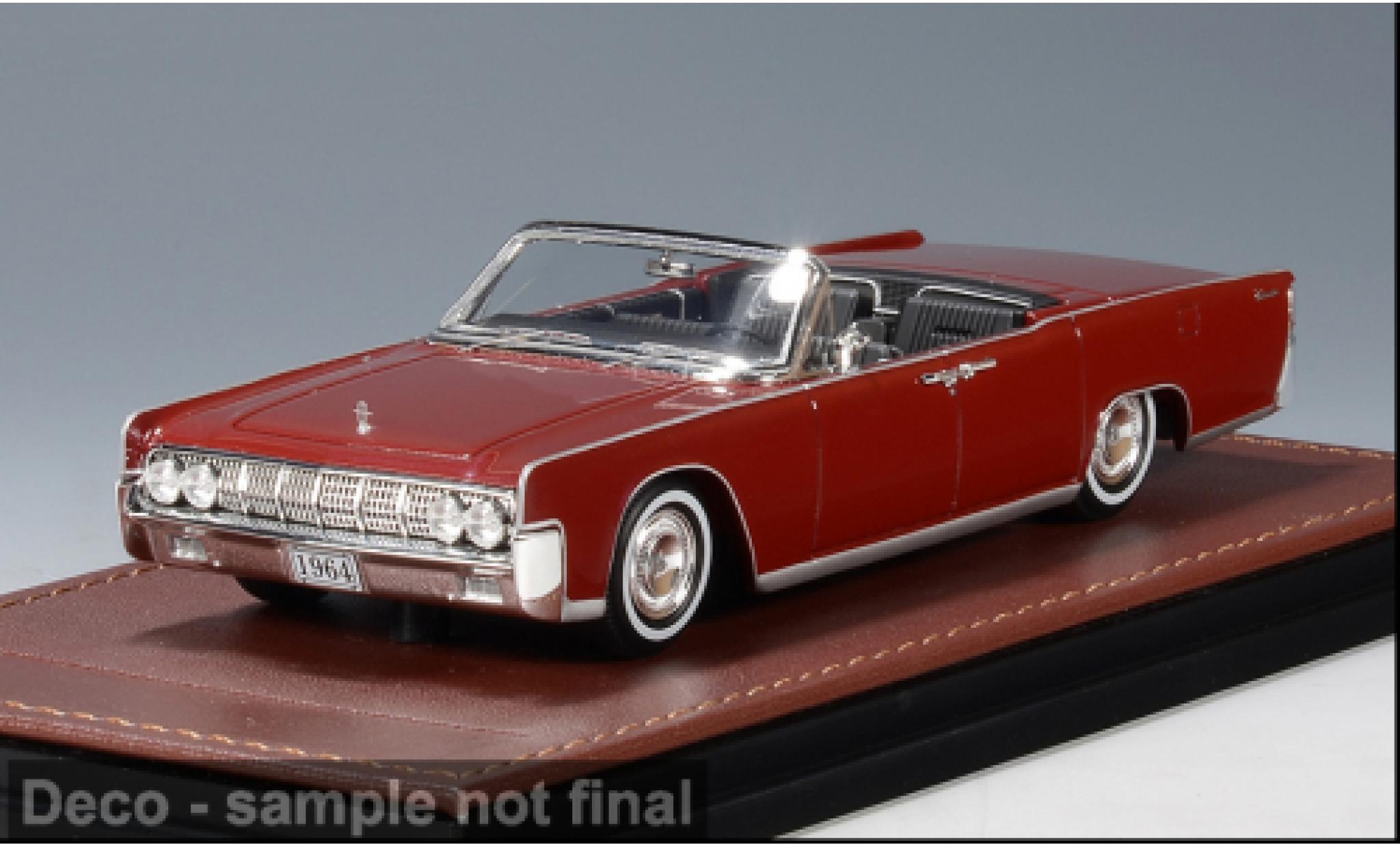 Lincoln Continental 1/43 GLM Cabriolet rot 1964 1:43 modellino in miniatura