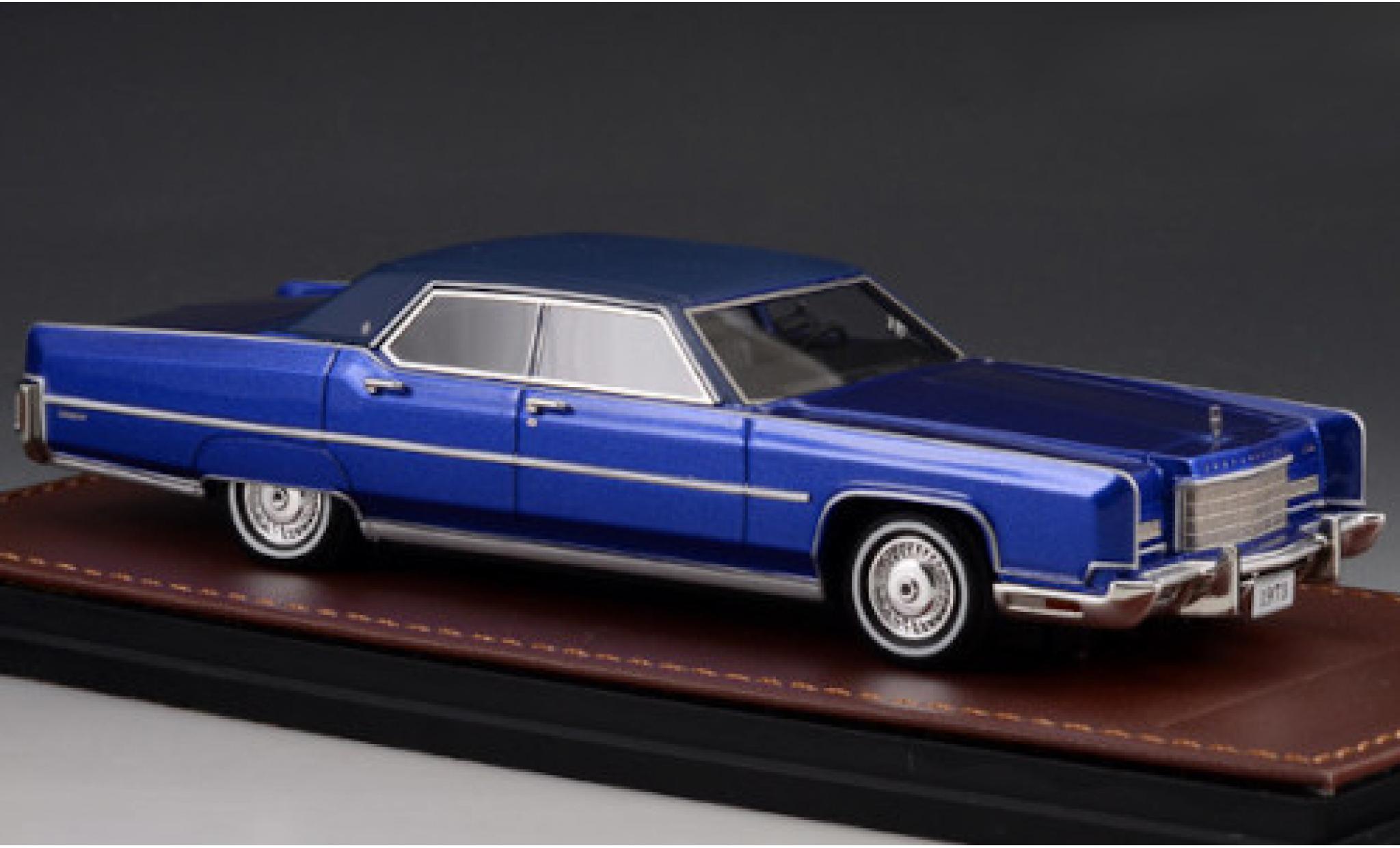 Lincoln Continental 1/43 GLM Town Car metallico blu/matt-blu 1973 modellino in miniatura