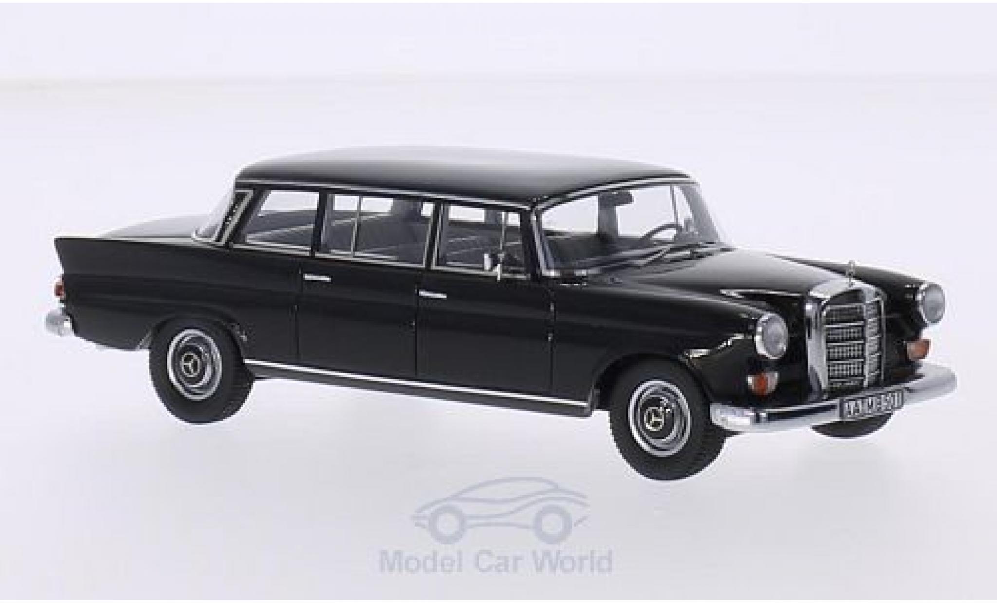 Mercedes 200 1/43 GLM W111 Binz Lang nero 1965 modellino in miniatura