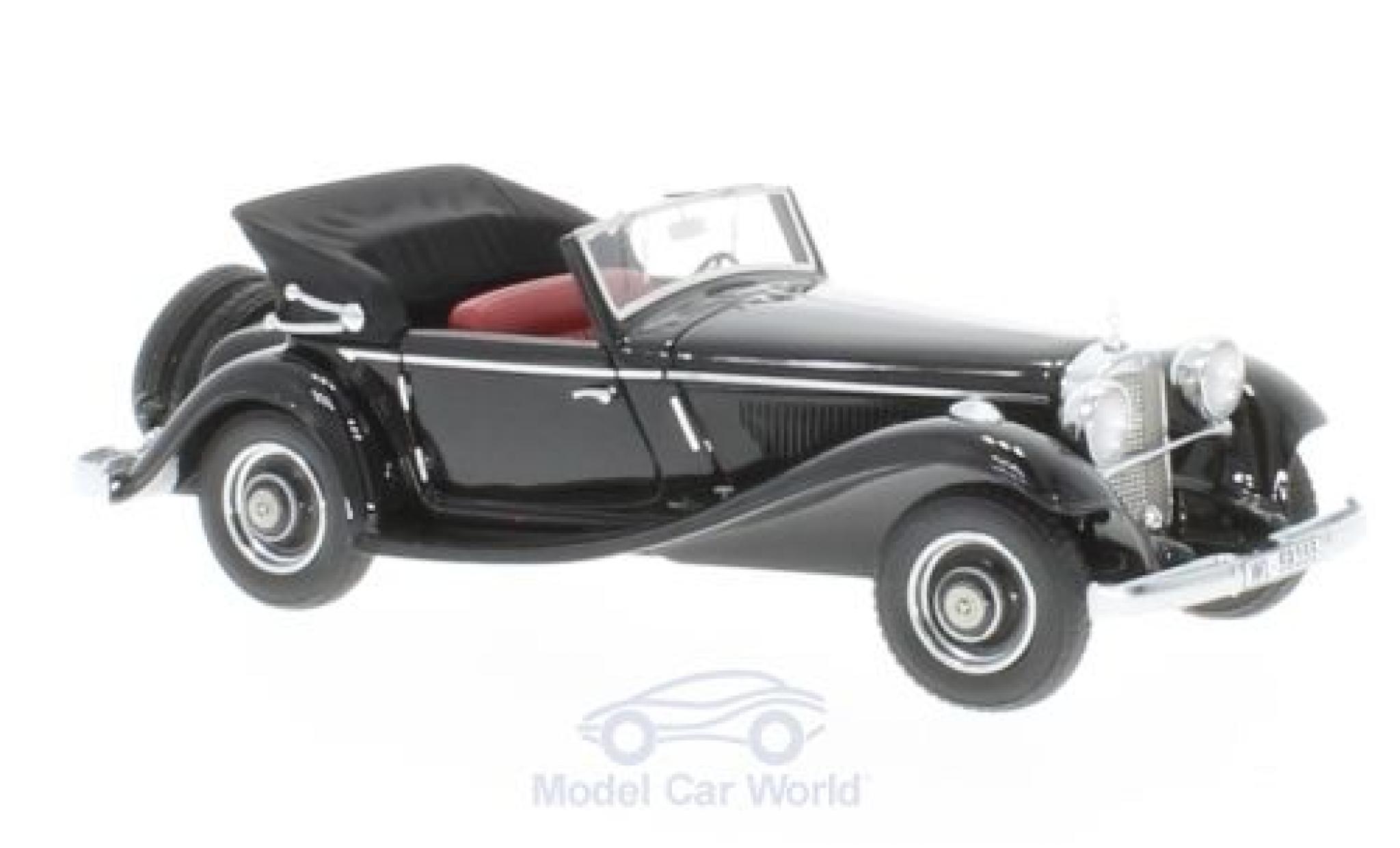 Mercedes 290 1/43 GLM A (W18) Cabriolet nero 1936 offen modellino in miniatura
