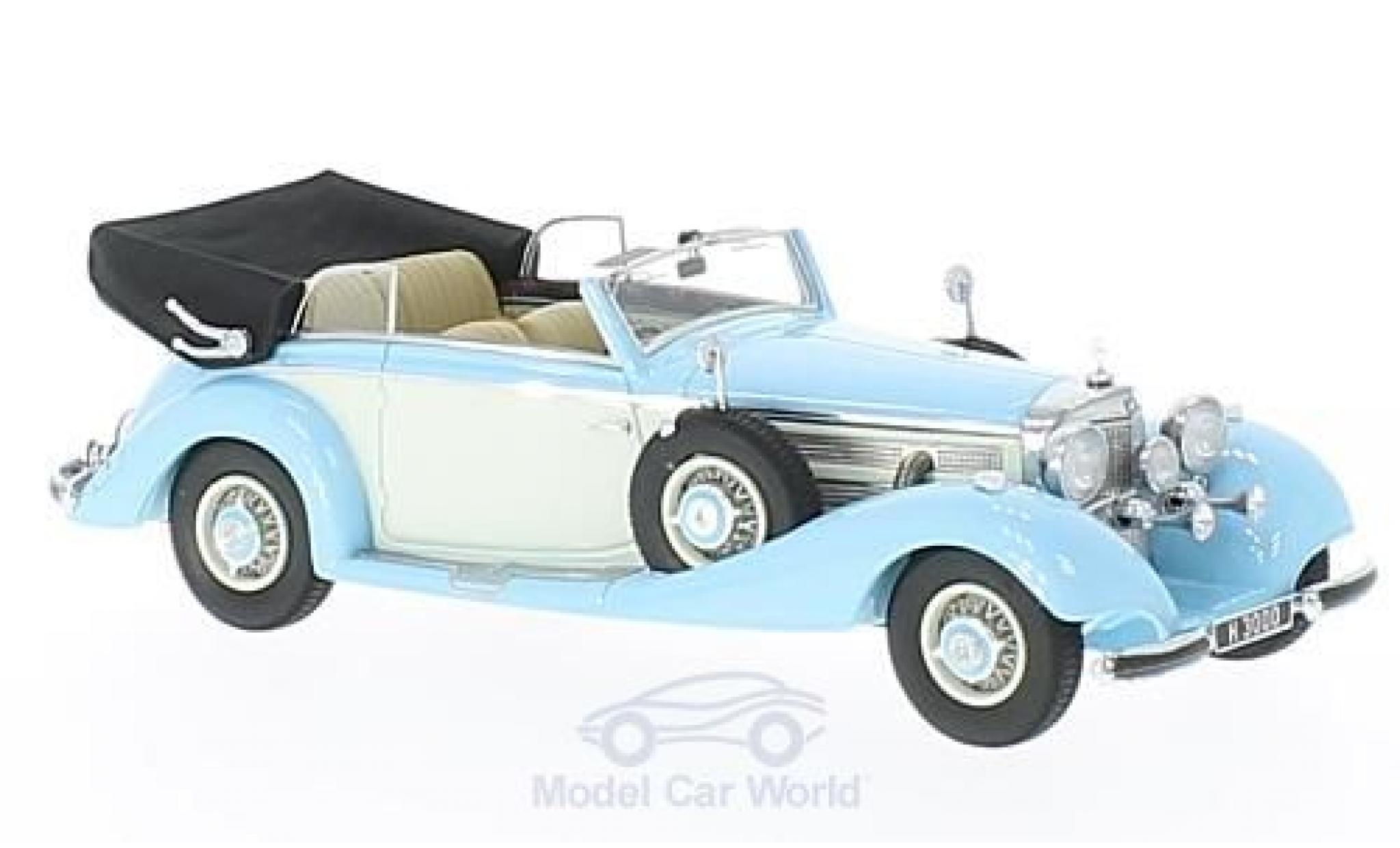 Mercedes 540 1/43 GLM K Cabriolet B blu/bianco RHD 1937 offen modellino in miniatura