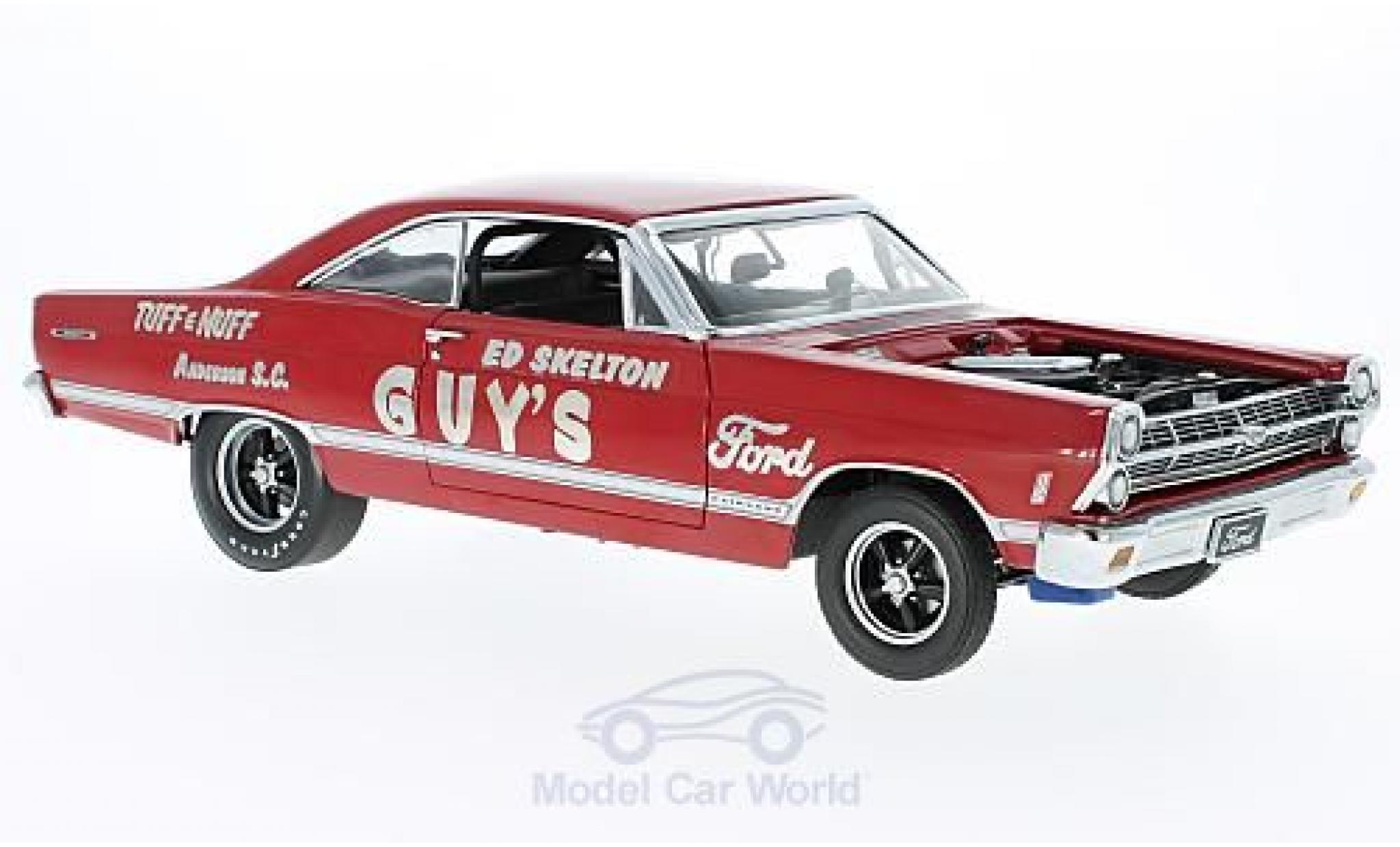 Ford Fairlane 1967 1/18 GMP 427R Lightweight rosso Ed Skeltons TUFF e NUFF 1967 modellino in miniatura