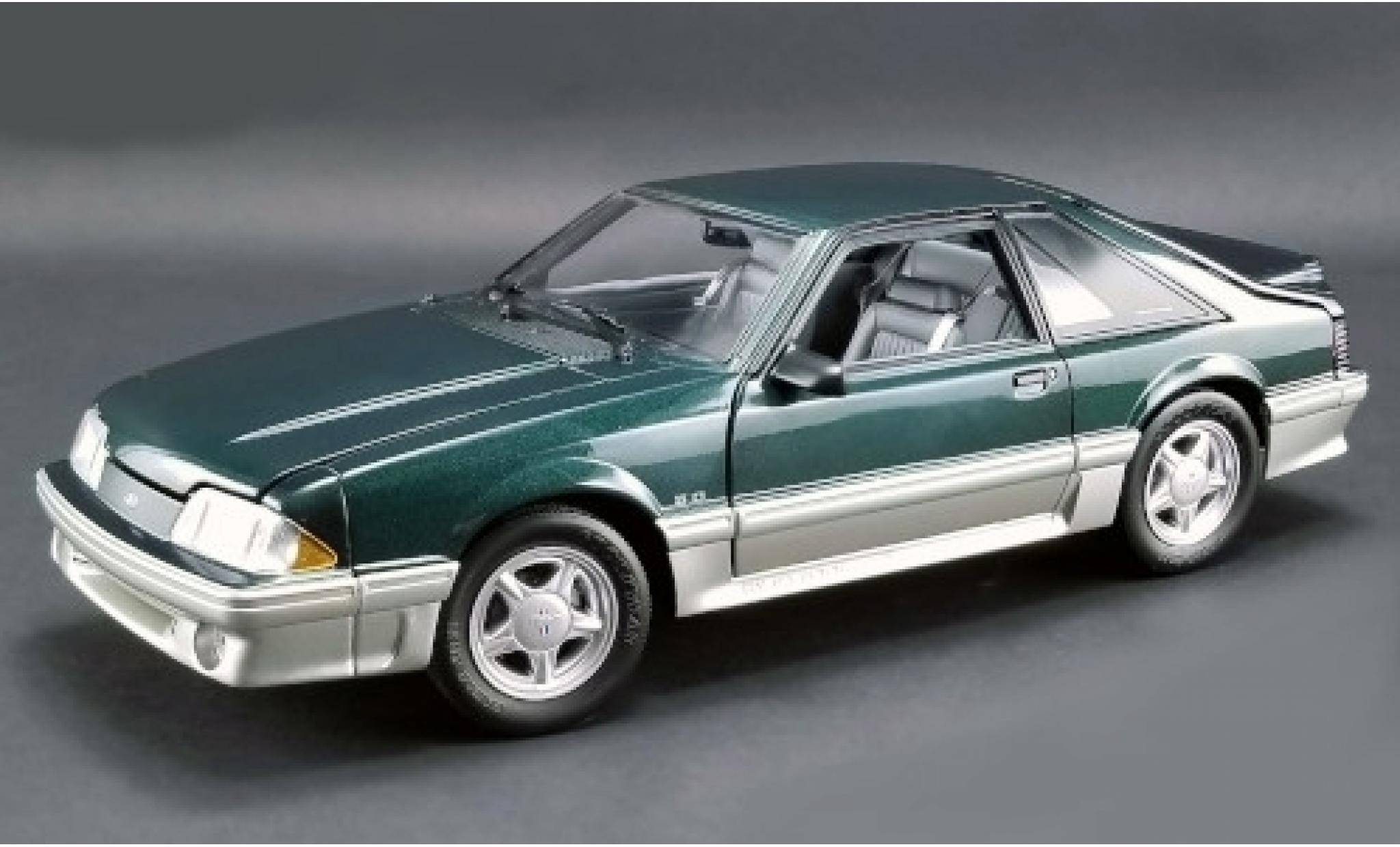 Ford Mustang 1/18 GMP GT metallico verde/grigio Home Improvement 1991 modellino in miniatura