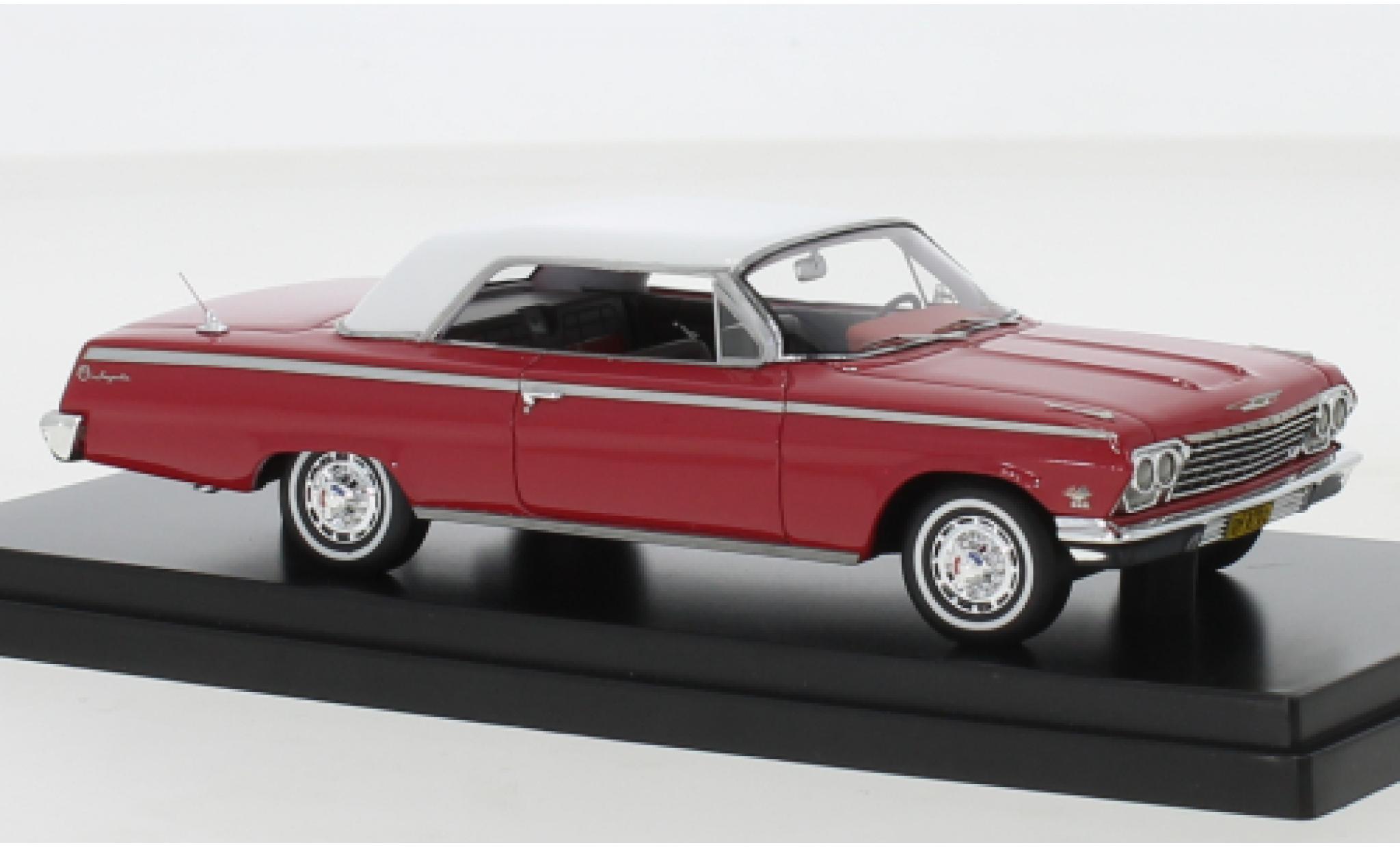 Chevrolet Impala 1/43 Goldvarg Collections SS Hardtop rosso 1962 modellino in miniatura