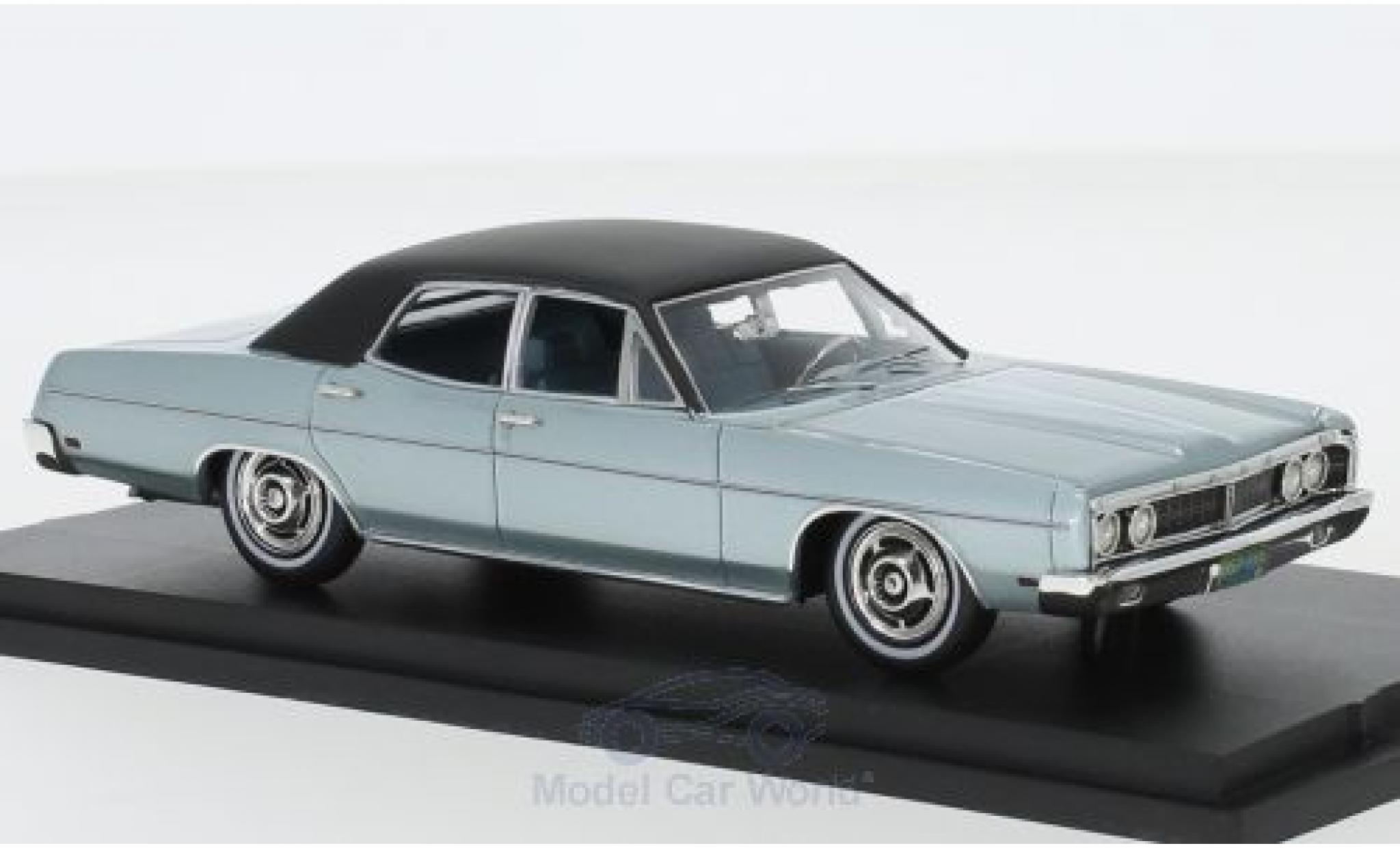 Ford Galaxy 1/43 Goldvarg Collections Galaxie metallico grigio/nero 1970 modellino in miniatura